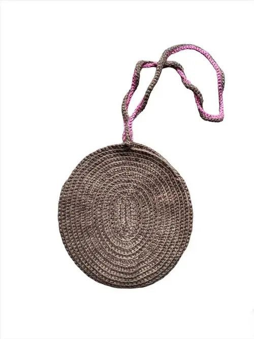 Handmade Handmade Knit Crochet Bag Vintage Avant Garde Size ONE SIZE - 4 Thumbnail