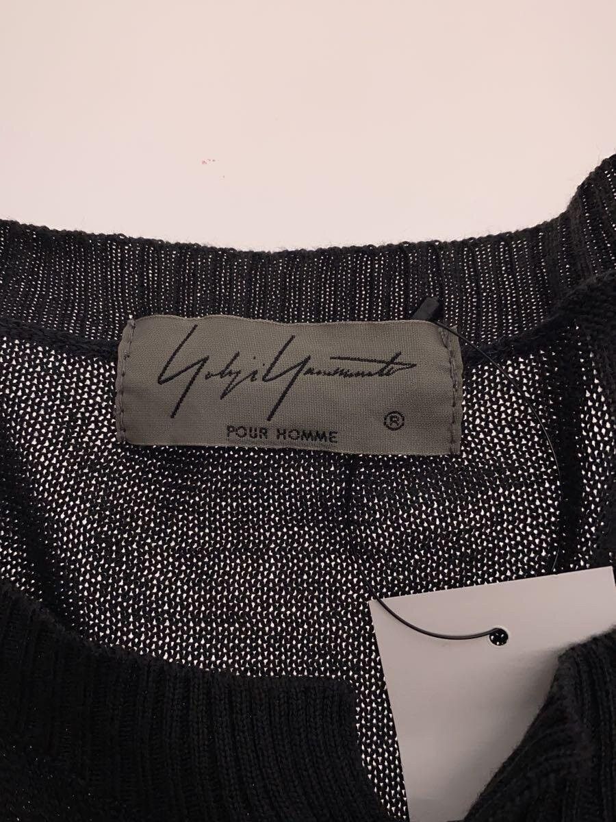 Yohji Yamamoto YOHJI YAMAMOTO POUR HOMME // Cashmere / Black / Cardigan Size US L / EU 52-54 / 3 - 3 Thumbnail
