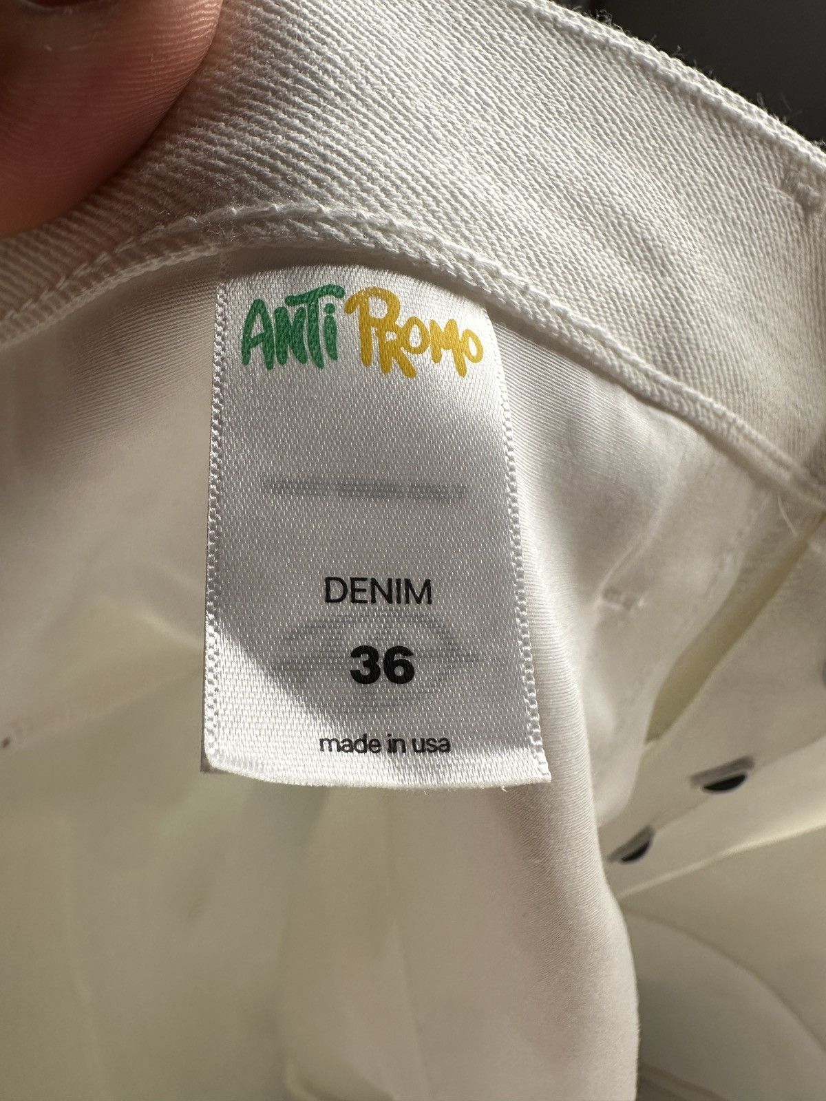 Matty Boy Matty Boy Anti Promo Patch Jeans White Size US 36 / EU 52 - 6 Thumbnail