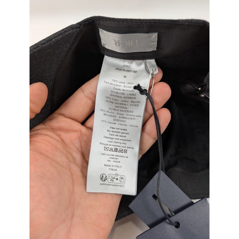 Dior o1rshd1 Size: M / Paph Chapeau Baseball Cap/Hat in Black Size ONE SIZE - 13 Thumbnail