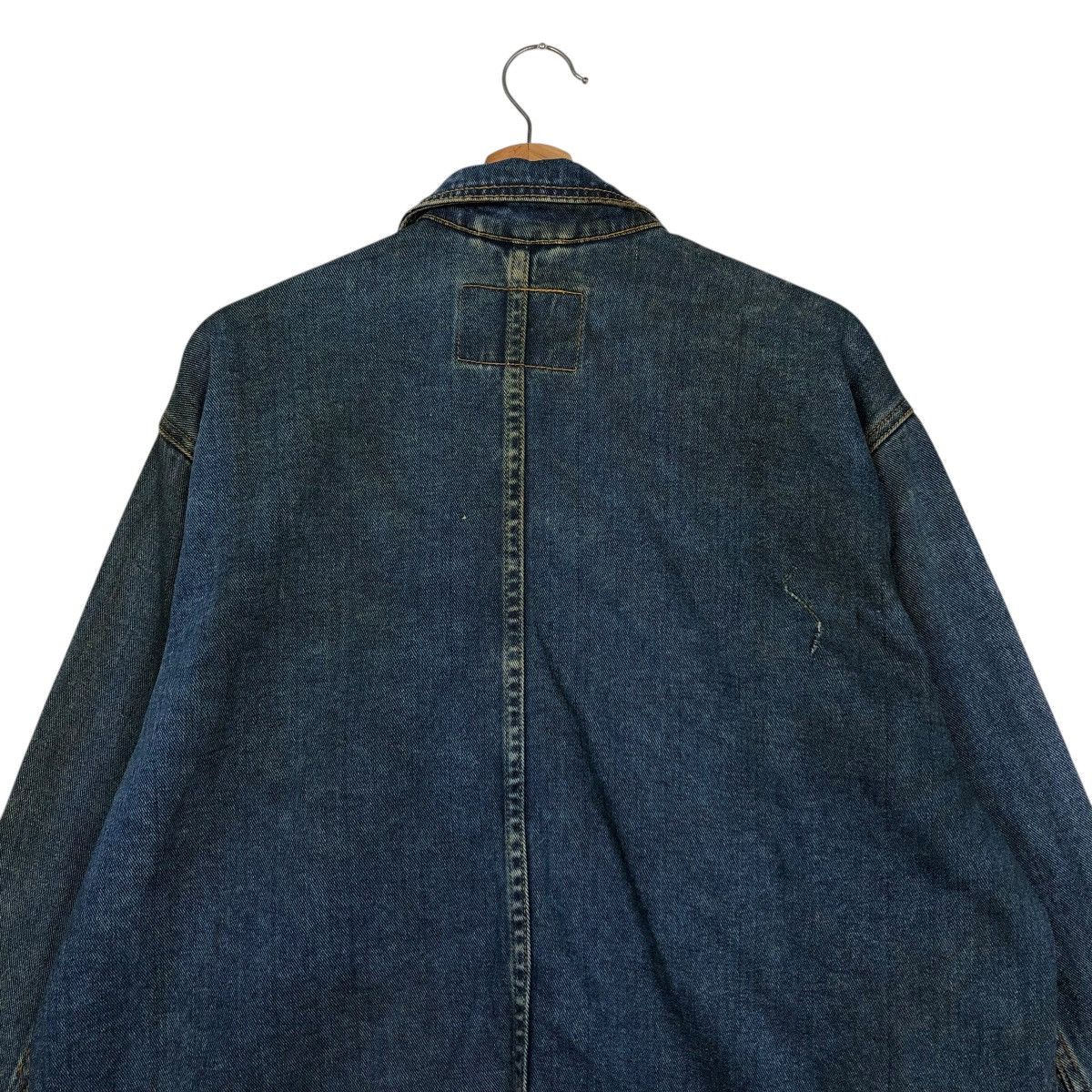 Japanese Brand 🔥VINTAGE DENIM CHORE JACKET UNIQLO JAPAN ISSEY MIYAKE Size US M / EU 48-50 / 2 - 11 Thumbnail