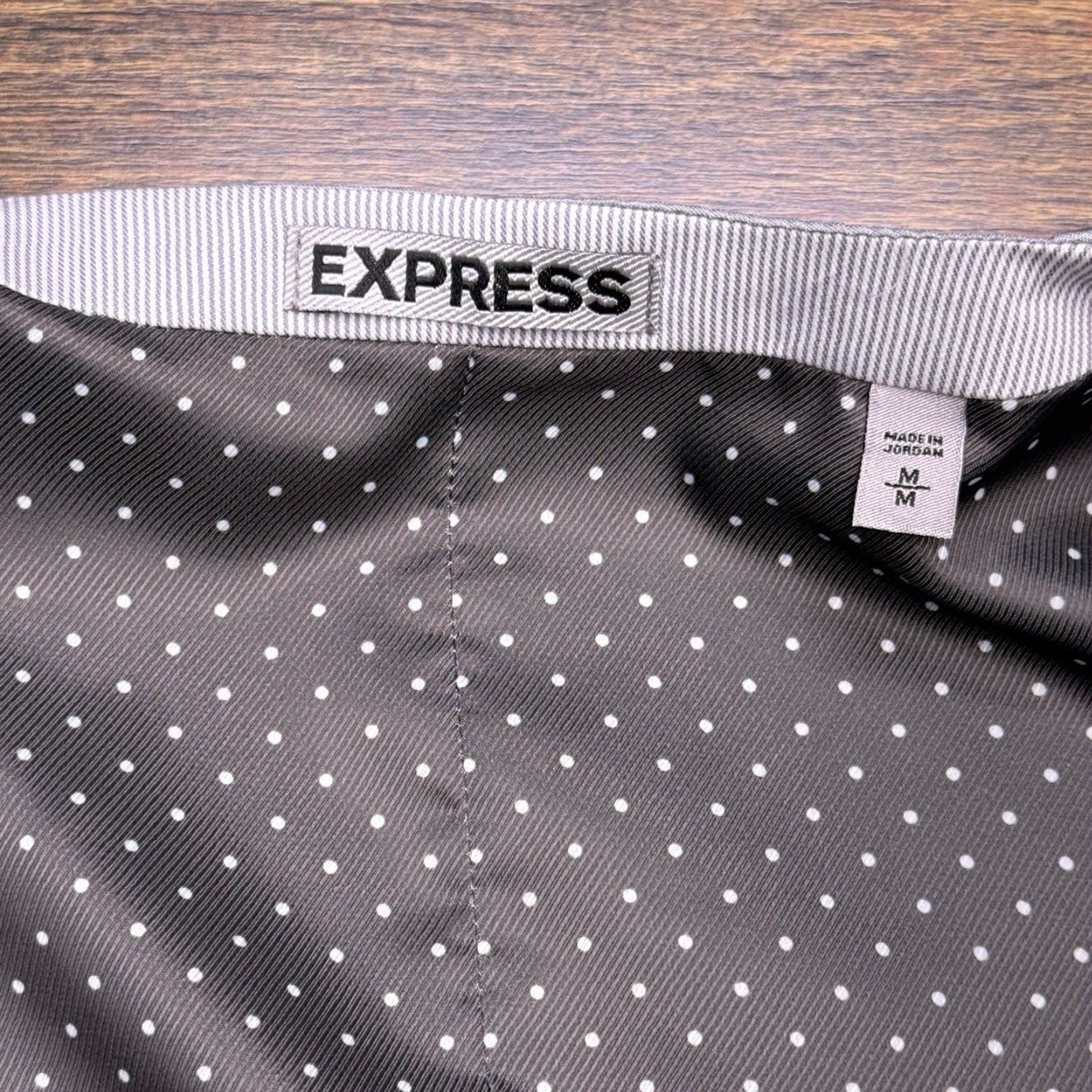 Express Express Vest Mens Medium White Gray Striped Jacket Front Button Five-Button Single-Breasted Suit Vest Cotton Blend Rayon Vintage No Size US M / EU 48-50 / 2 - 4 Thumbnail