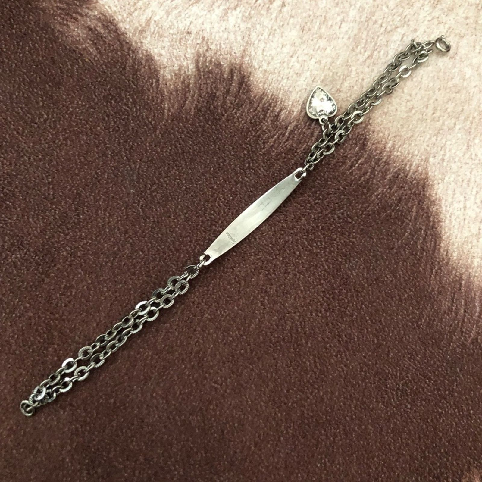 Vintage Vintage Speidel silver plated double chain “AMANDA” bracelet Size ONE SIZE - 3 Thumbnail