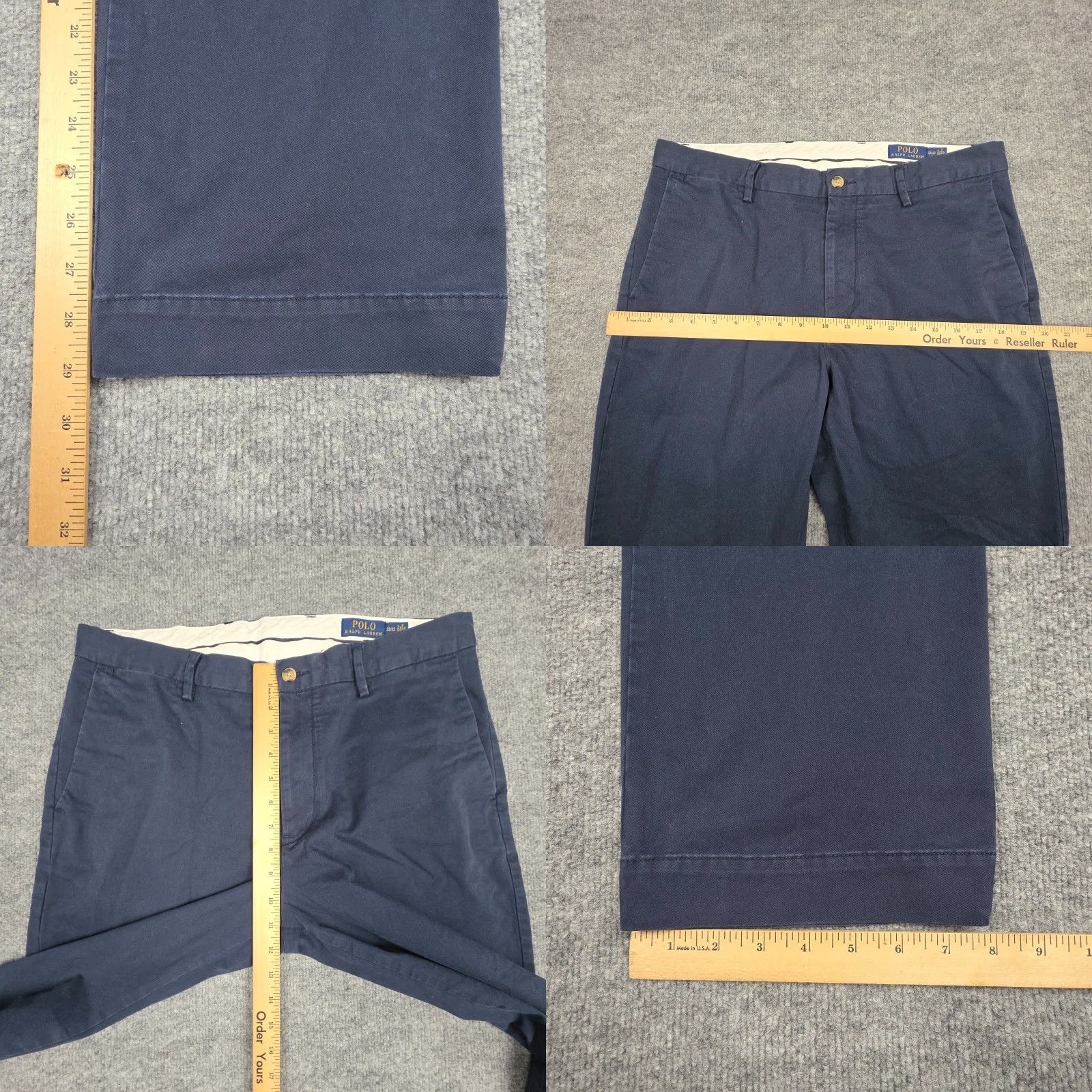 Polo Ralph Lauren Polo Ralph Lauren Chino Pants Men 33 x 32 Blue Stretch Classic Regular Straight Jeans & Pants Size US XS / EU 42 / 0 - 8 Thumbnail