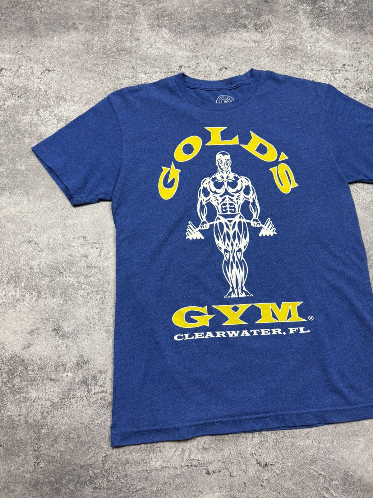 Vintage Vintage Gold’s Gym Big Logo T-Shirt Blue Y2K Streetwear Rare Size US S / EU 44-46 / 1 - 5 Thumbnail