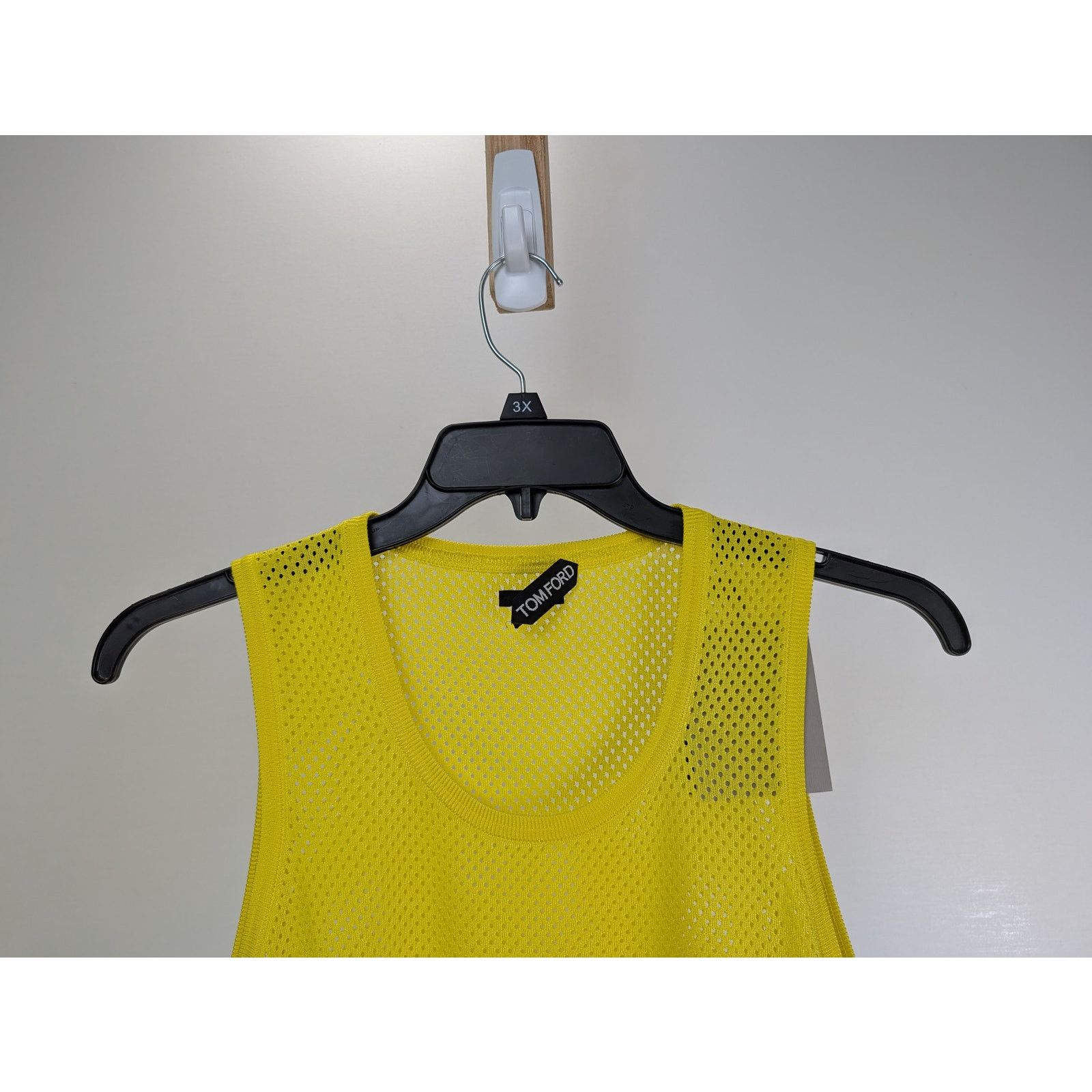 Tom Ford o1rshd1 Mesh Top Tank in Yellow Size US M / EU 48-50 / 2 - 2 Thumbnail