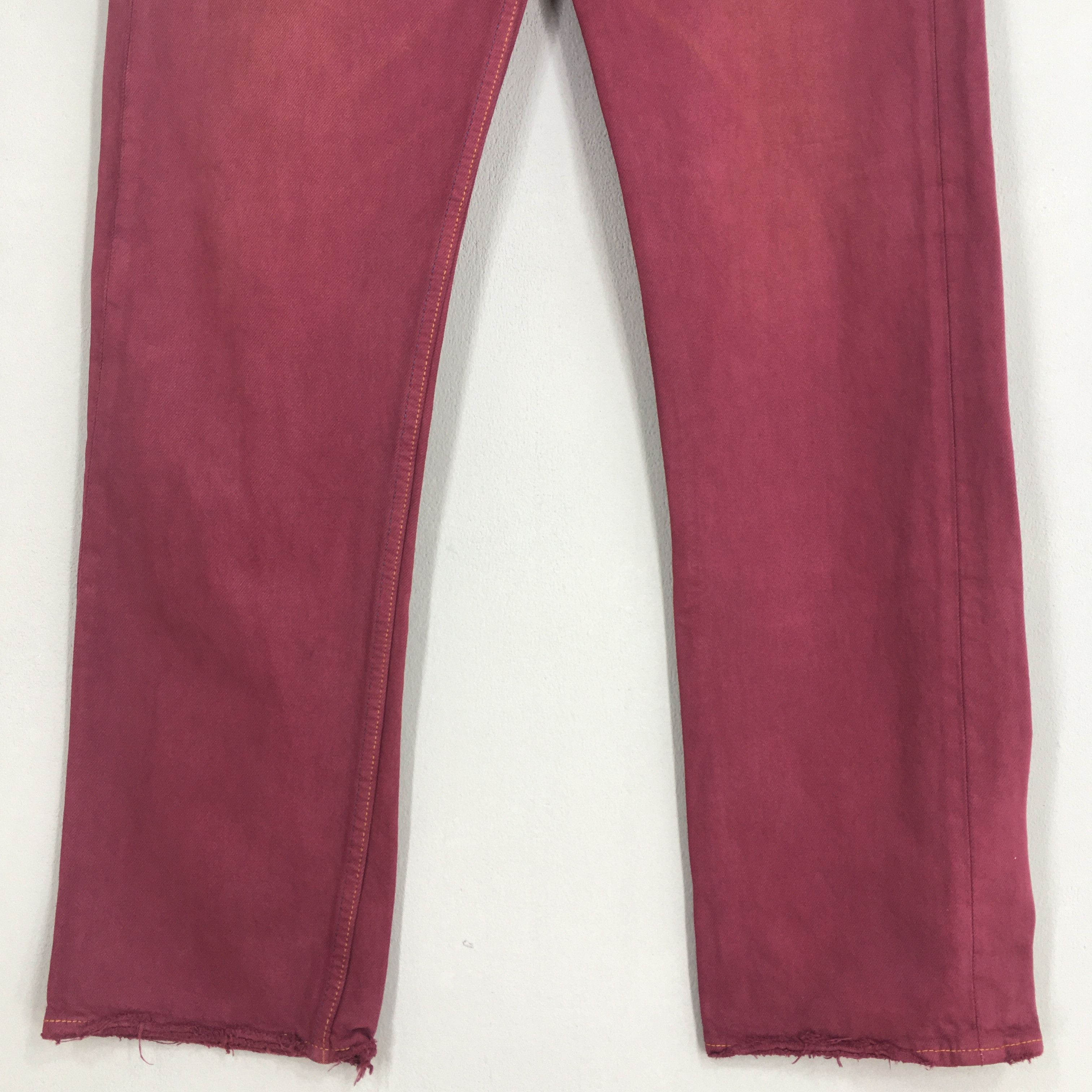 Levi's Size 30x31.5 Vintage 90s Levi's 501 Faded Red Jeans S1933 Size US 30 / EU 46 - 4 Thumbnail