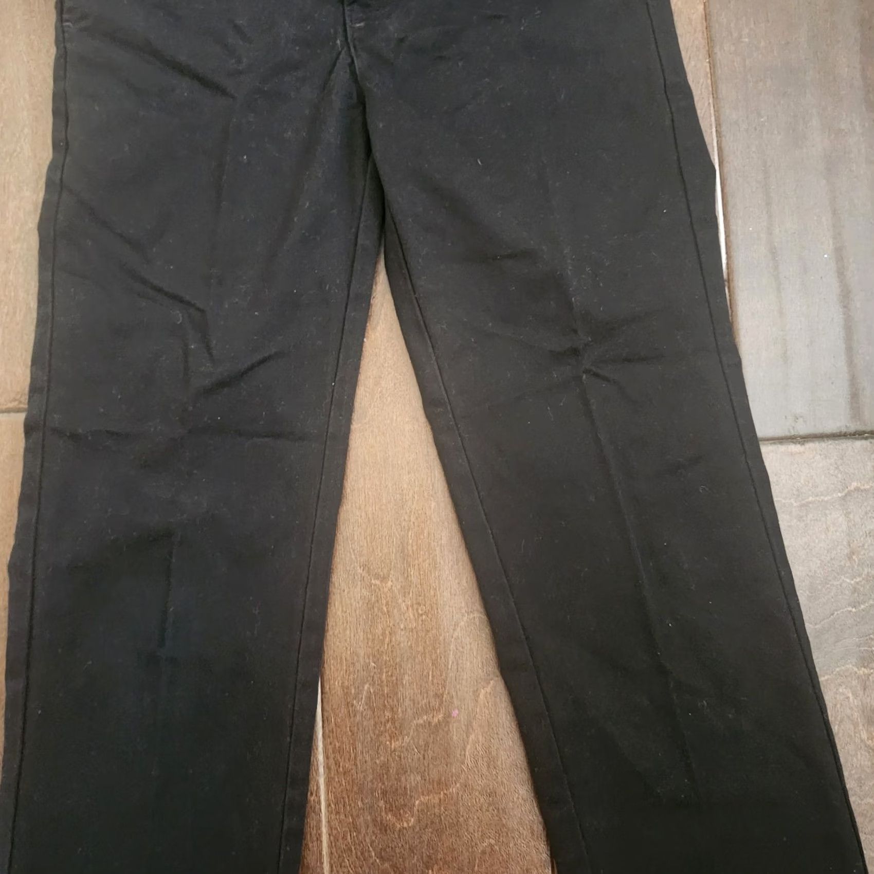 Izod IZOD Womens Black Chino Pants Size 8 Stretch Slim Fit Casual Work Size 30" / US 8 / IT 44 - 4 Thumbnail