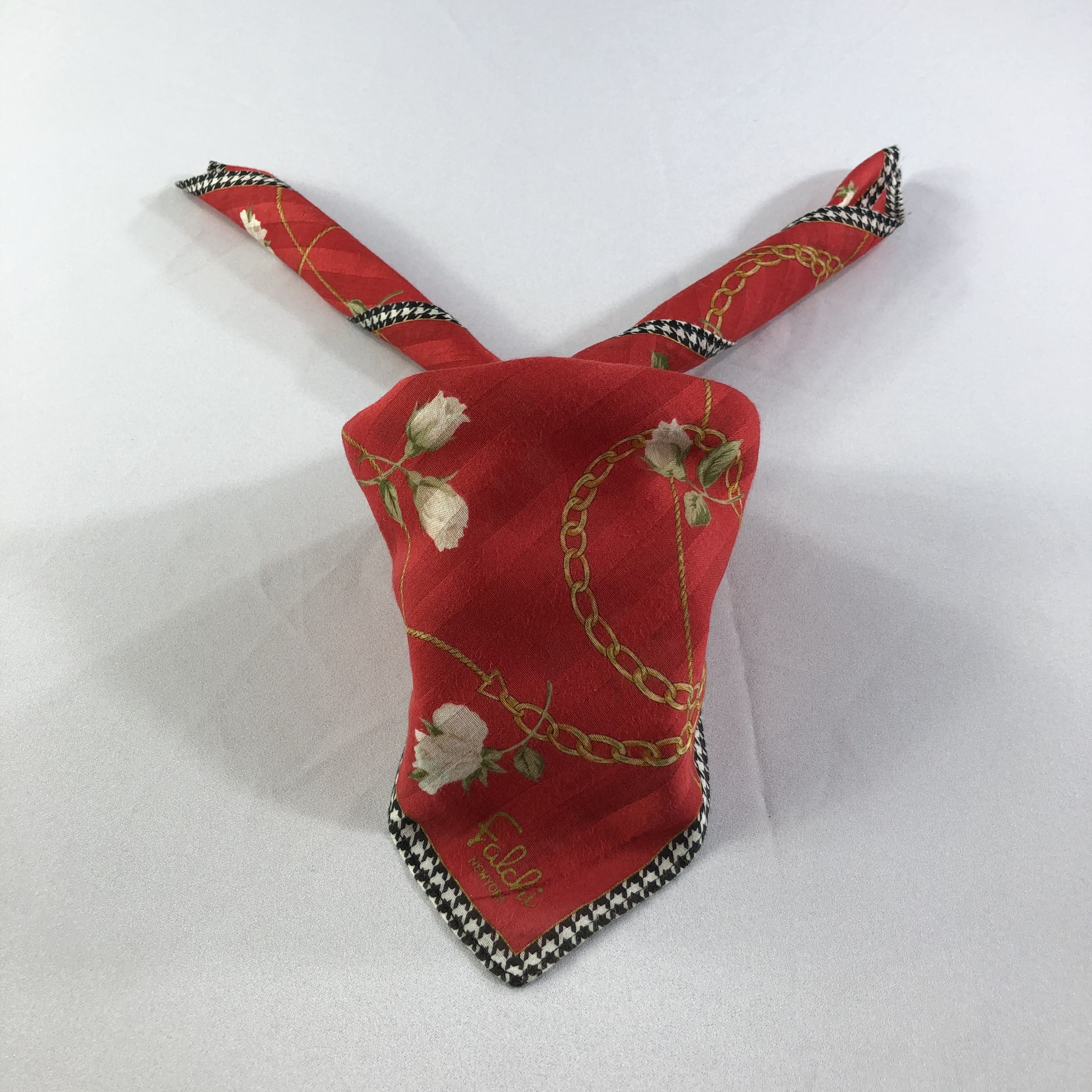 image of Vintage Carlos Falchi Handkerchief Neckerchief Bandana H1879, Men's