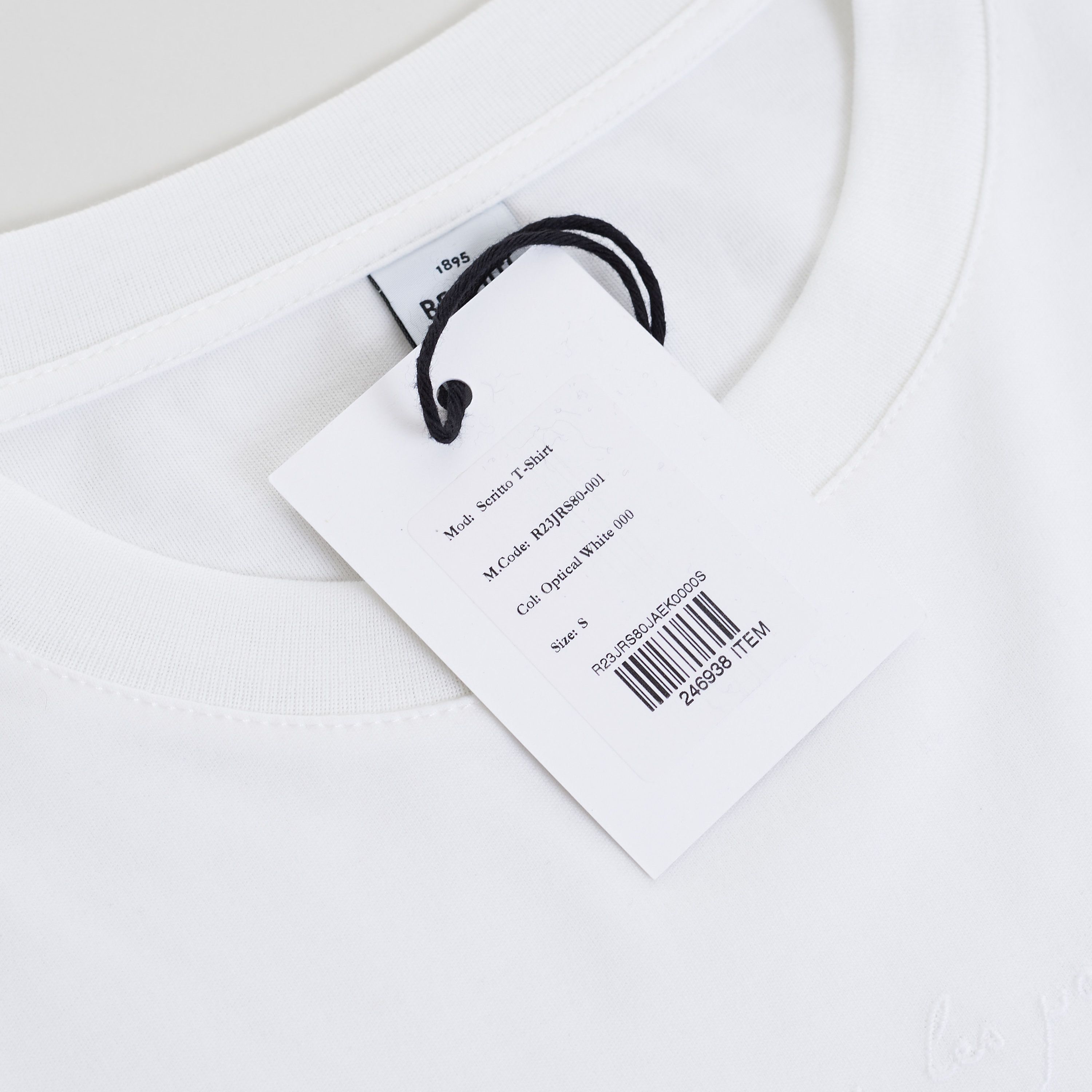 Berluti Embroidered Scritto T-shirt In White Cotton Size US M / EU 48-50 / 2 - 11 Thumbnail