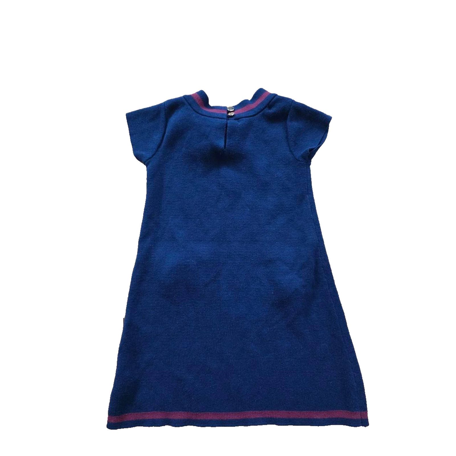 Hope Hope & Henry Dress Navy Blue Red Stripe Bow 2T A001647 Size S / US 4 / IT 40 - 3 Thumbnail