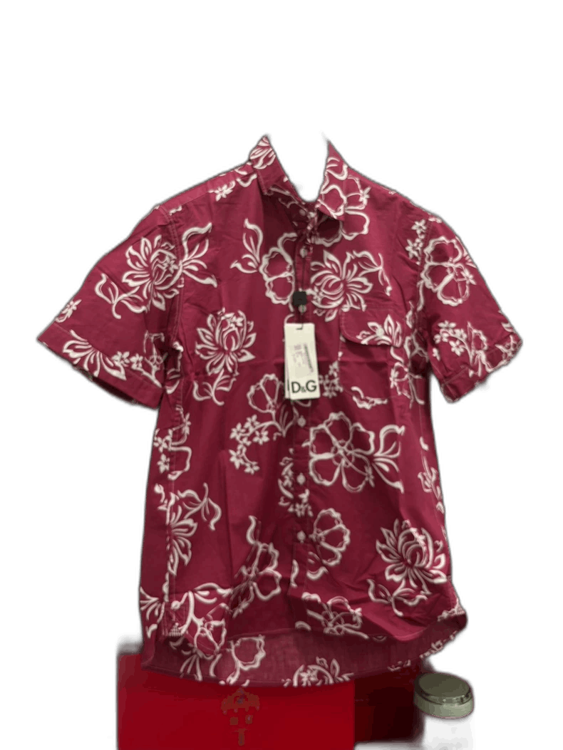 Dolce & Gabbana DG Casual Short Sleeve Shirt for Men Size US L / EU 52-54 / 3 - 1 Thumbnail