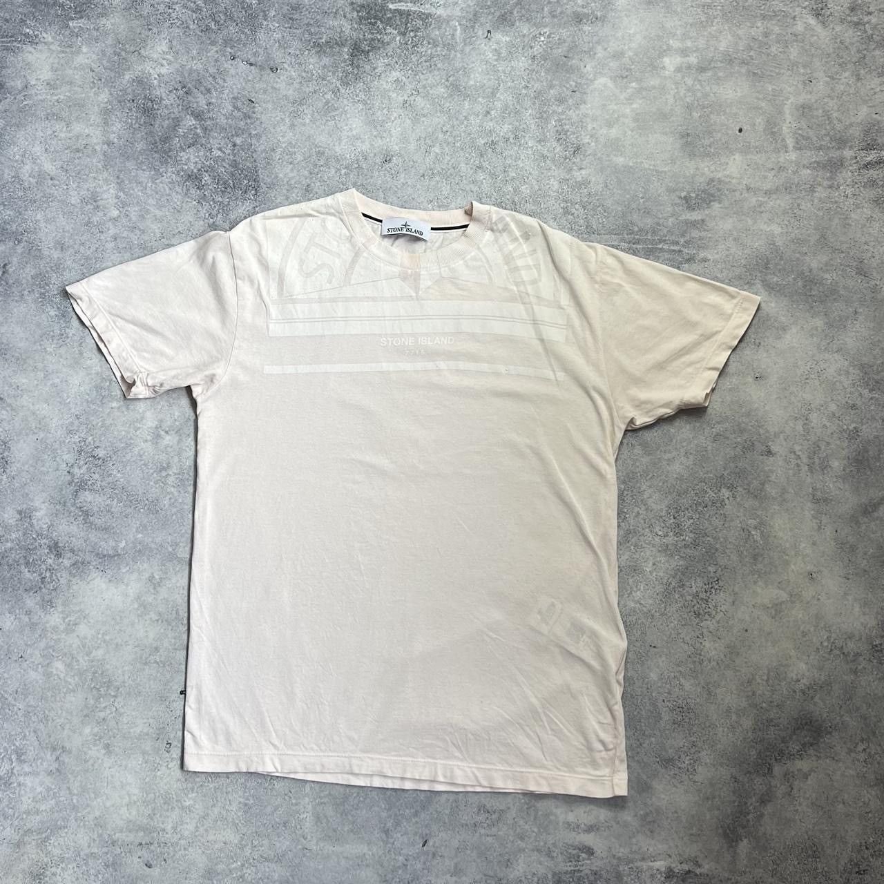 Stone Island Stone island 2022 light pink graphic tee Size US L / EU 52-54 / 3 - 1 Thumbnail