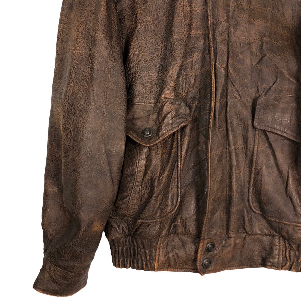 Japanese Brand 🔥Vintage Biker Leather Jacket Bayleaf Anch Issey Miyake Size US M / EU 48-50 / 2 - 4 Thumbnail
