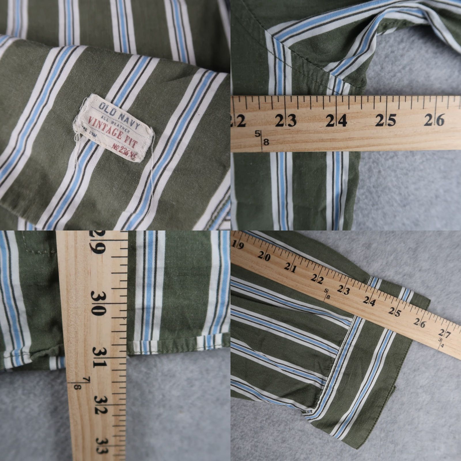 Old Navy VINTAGE Old Navy Shirt Mens XL Olive Green Button-Down Long Sleeve Regular Fit Collared Casual Shirt Size US XL / EU 56 / 4 - 8 Thumbnail