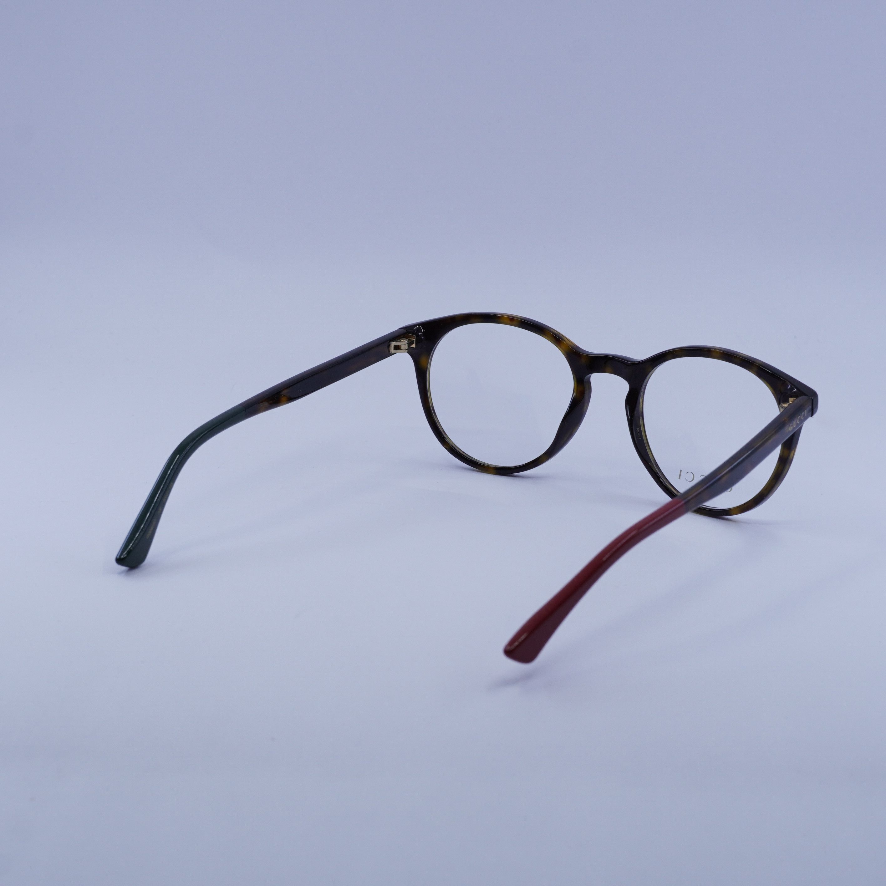 Gucci Gucci GG0406O 006 Eyeglasses Dark Havana 50mm Round Frame Size ONE SIZE - 9 Thumbnail