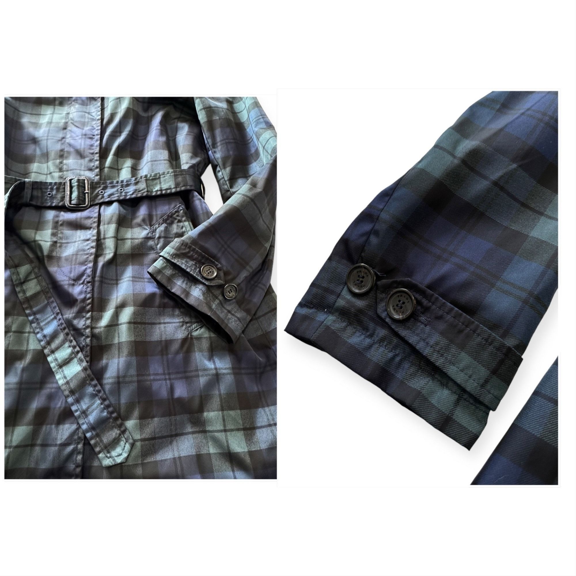 Prada Prada Nylon Single-breasted Trench Coat, Size 46 Italy, Tart Size L / US 10 / IT 46 - 14 Thumbnail