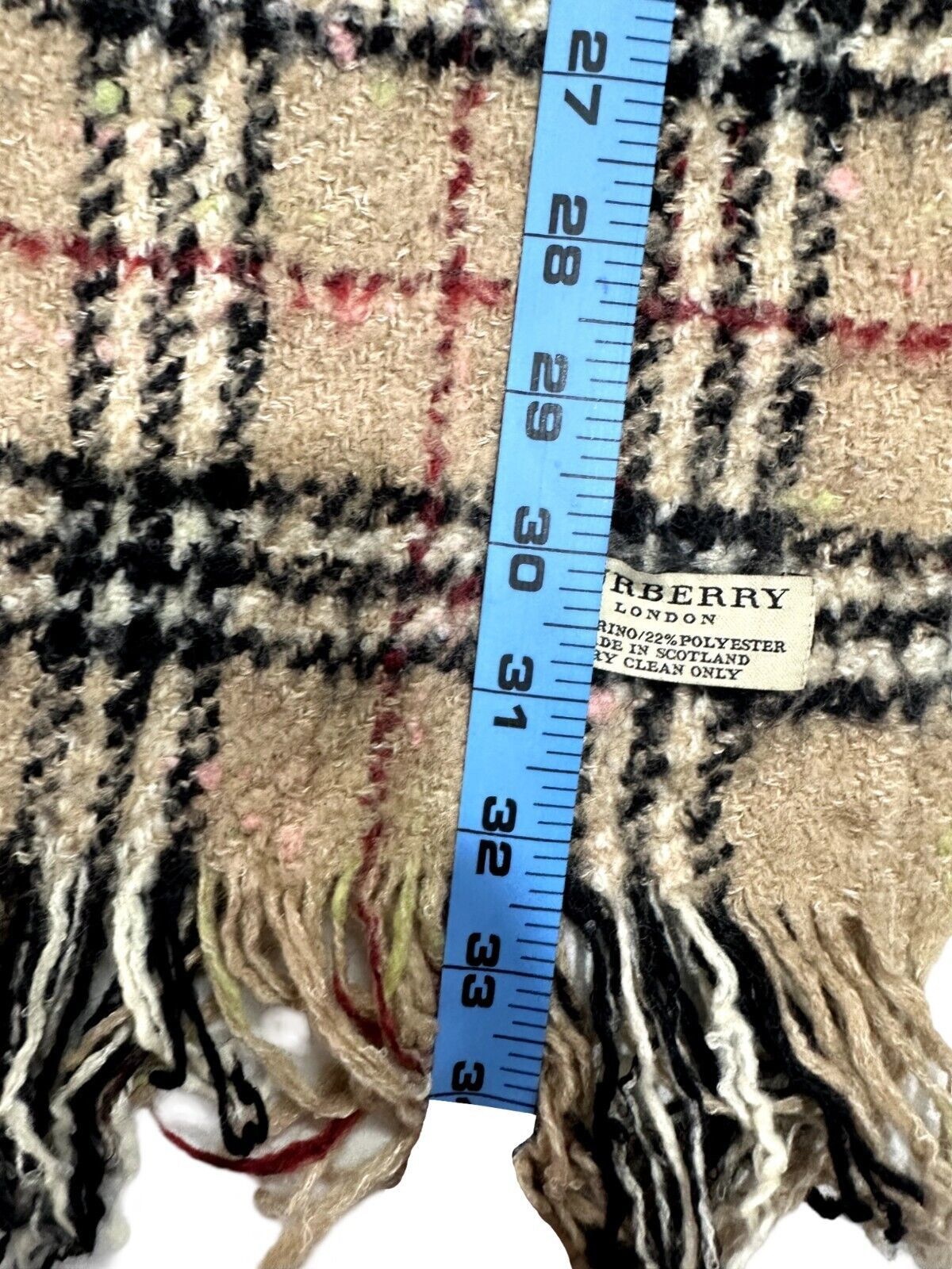 Burberry Burberry Authentic Unisex Scarf 78%Merino 22%Polyester Size ONE SIZE - 6 Thumbnail
