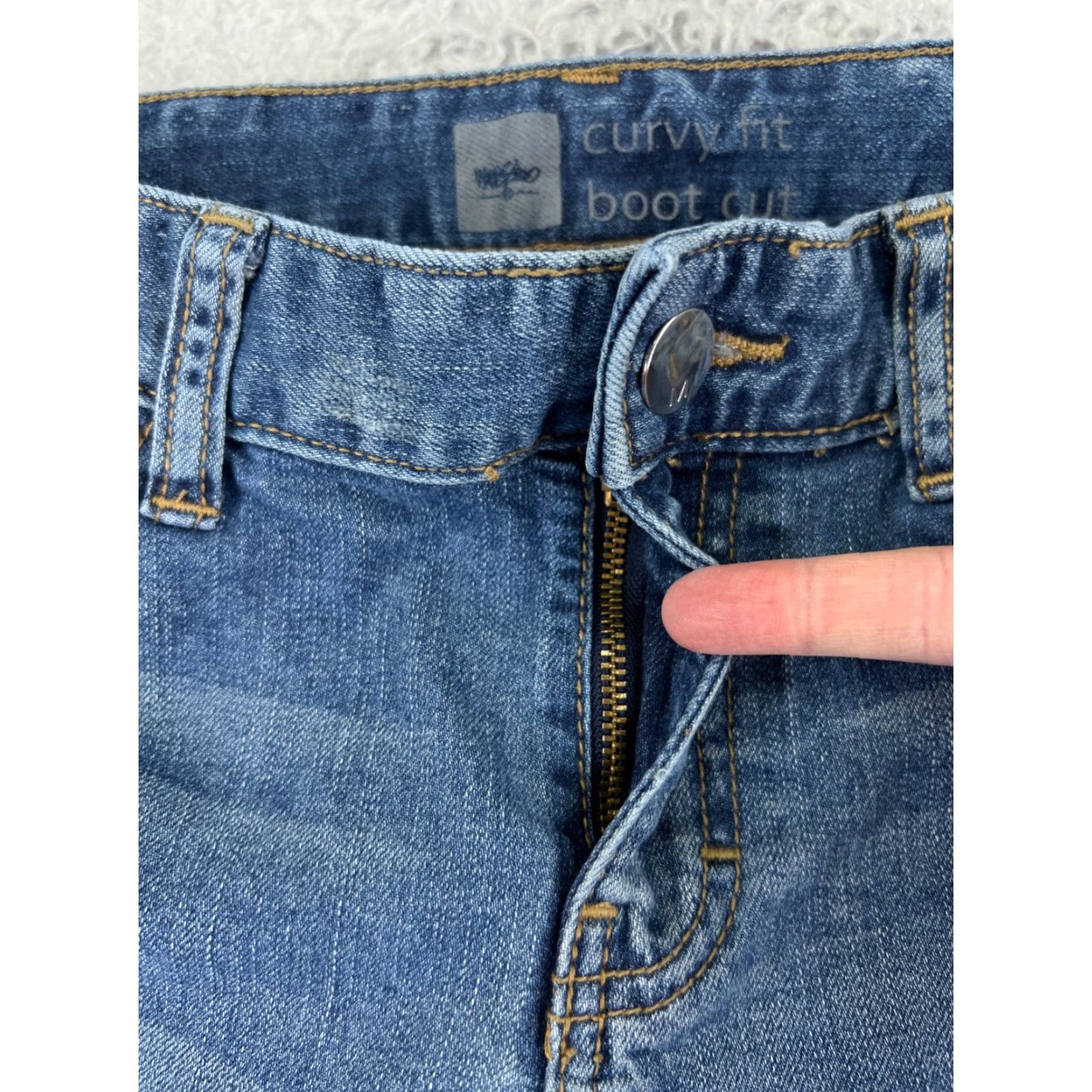 Mossimo Mossimo Jeans 8 Blue Denim Curvy Boot Cut Cotton Blend 28x29 Womens Size 30" / US 8 / IT 44 - 5 Thumbnail