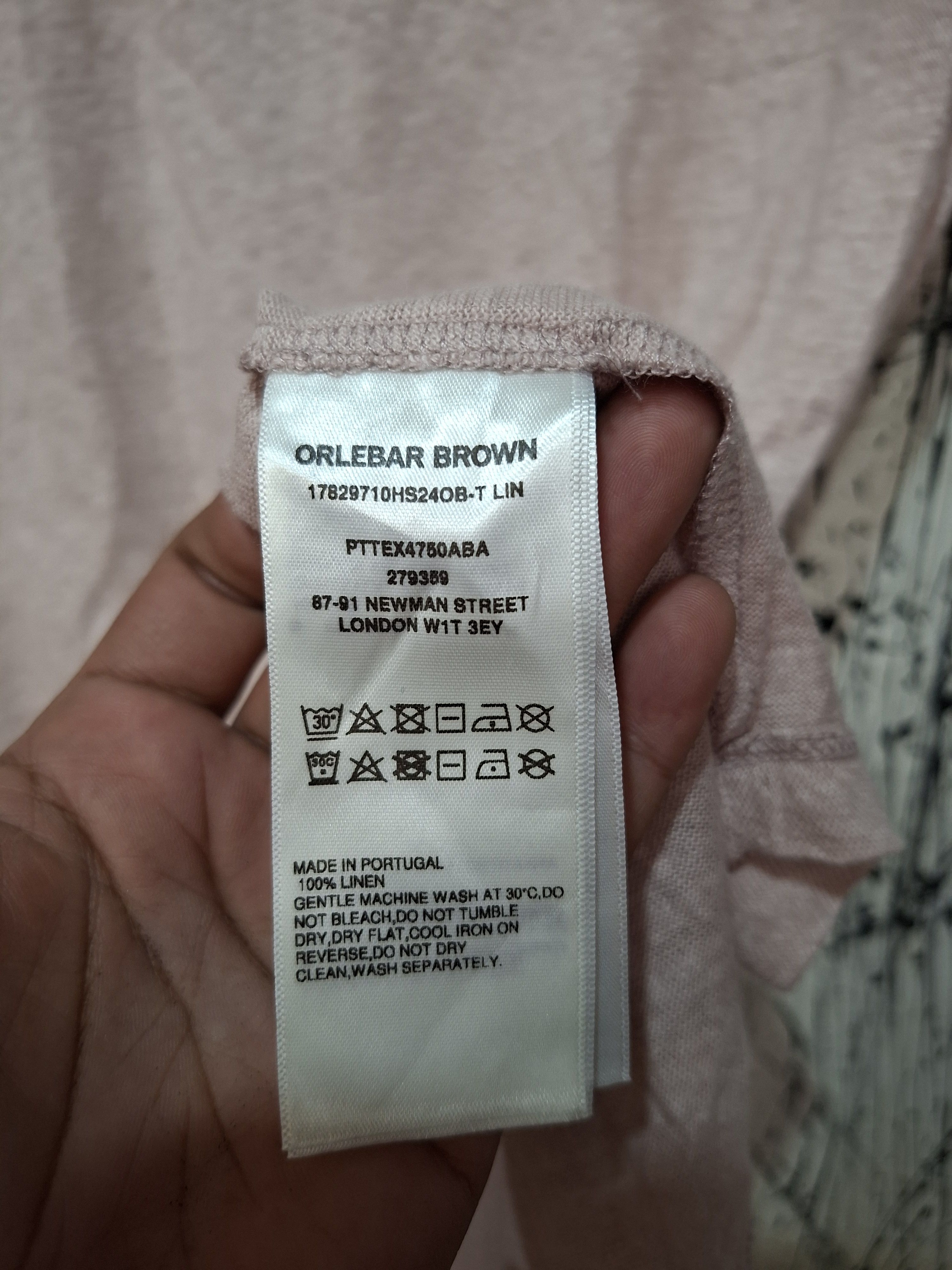 Orlebar Brown ORLEBAR BROWN 100% LINEN CASUAL T-SHIRT Size US S / EU 44-46 / 1 - 6 Thumbnail