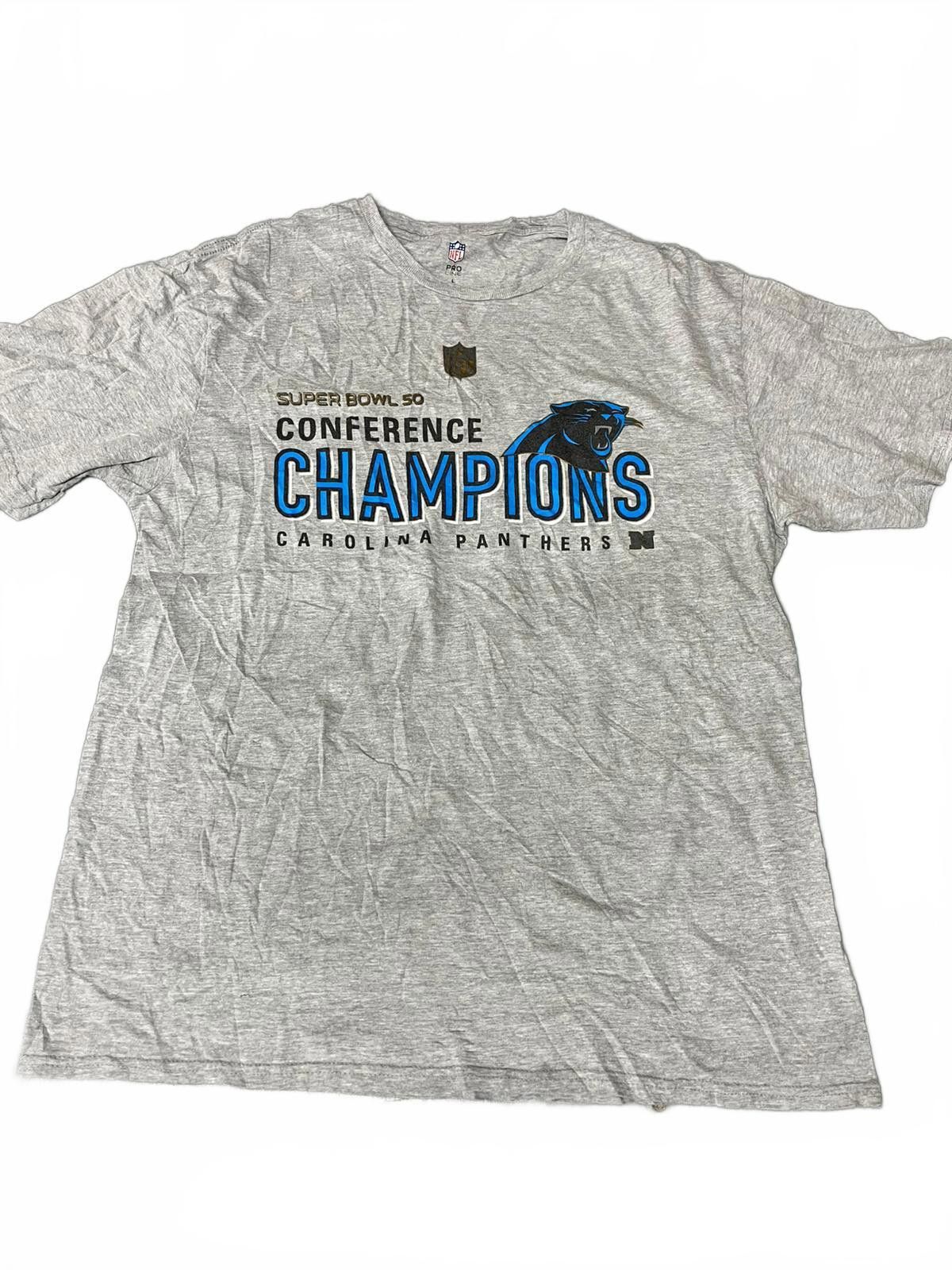 NFL Carolina Panthers Super Bowl 50 Conference Champions T-Shirt Size US L / EU 52-54 / 3 - 2 Thumbnail