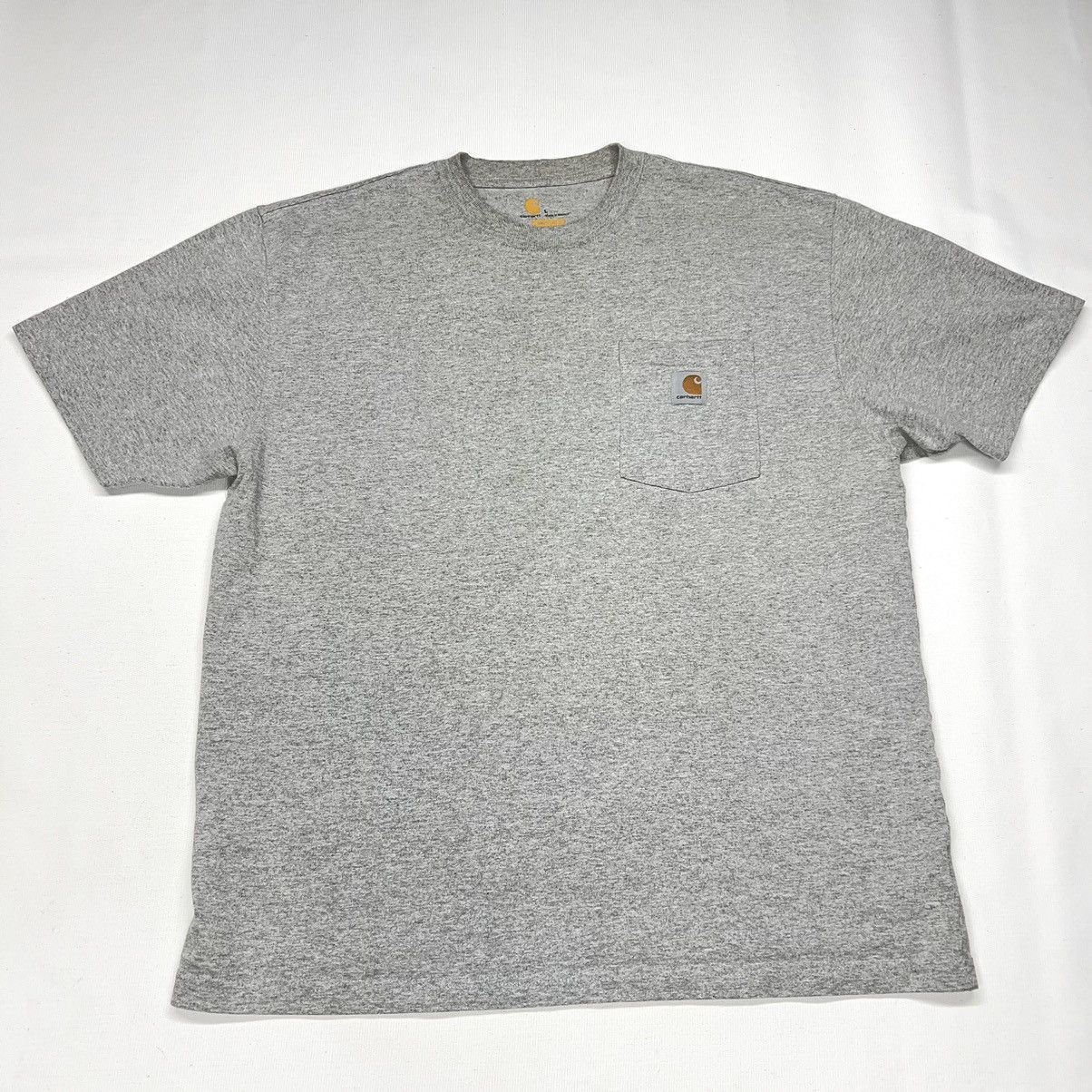 Carhartt Carhartt Tee Shirt Grey Original Fit Pocket Logo Workwear Size US L / EU 52-54 / 3 - 1 Thumbnail