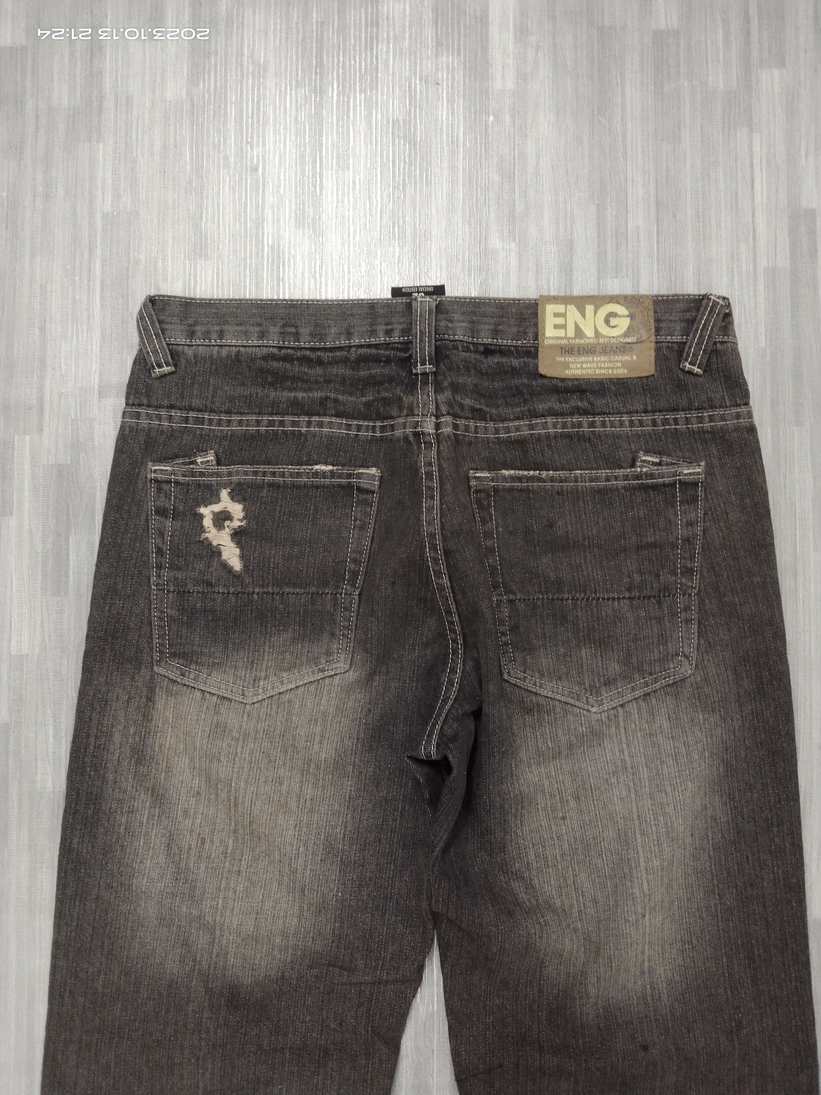 Japanese Brand SICK WASHED BLACK ENG DENIM PANTS Size US 32 / EU 48 - 5 Thumbnail
