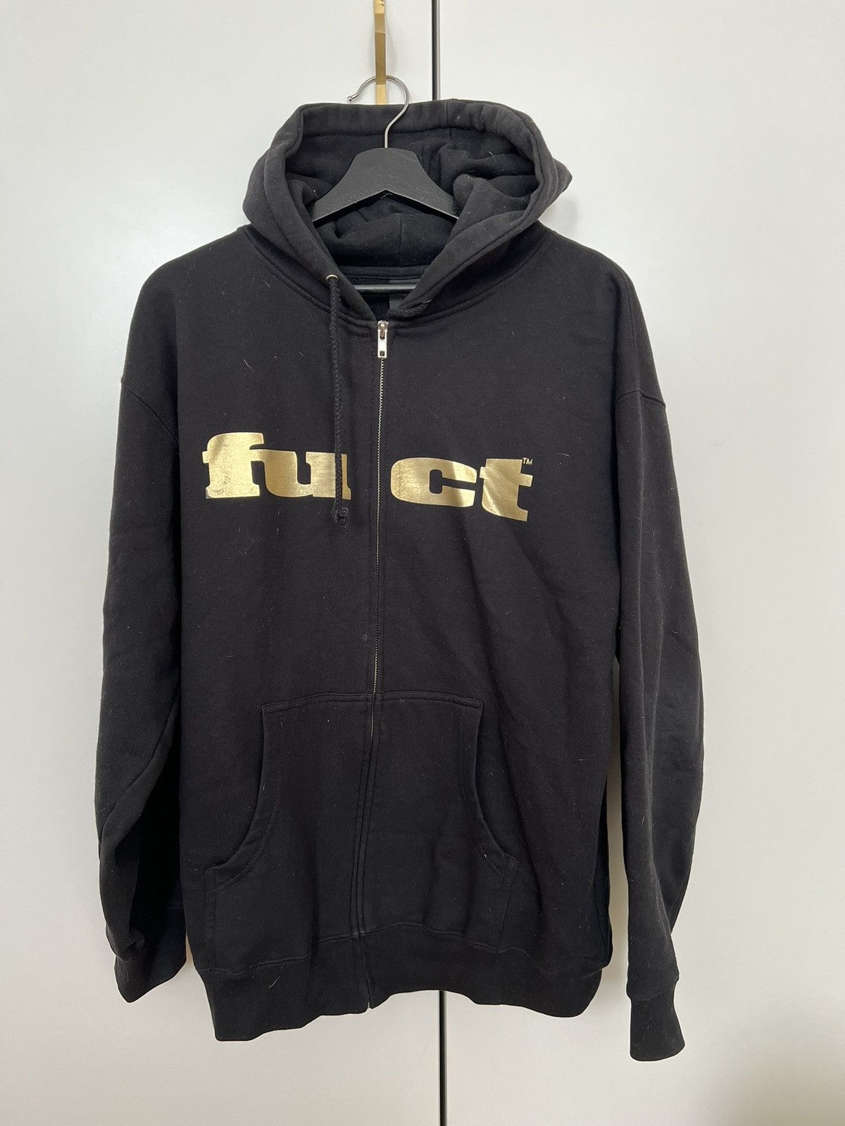 Fuct Fuct OG Logo Zip Hoodie in Navy (Popular by Deftones) | Grailed