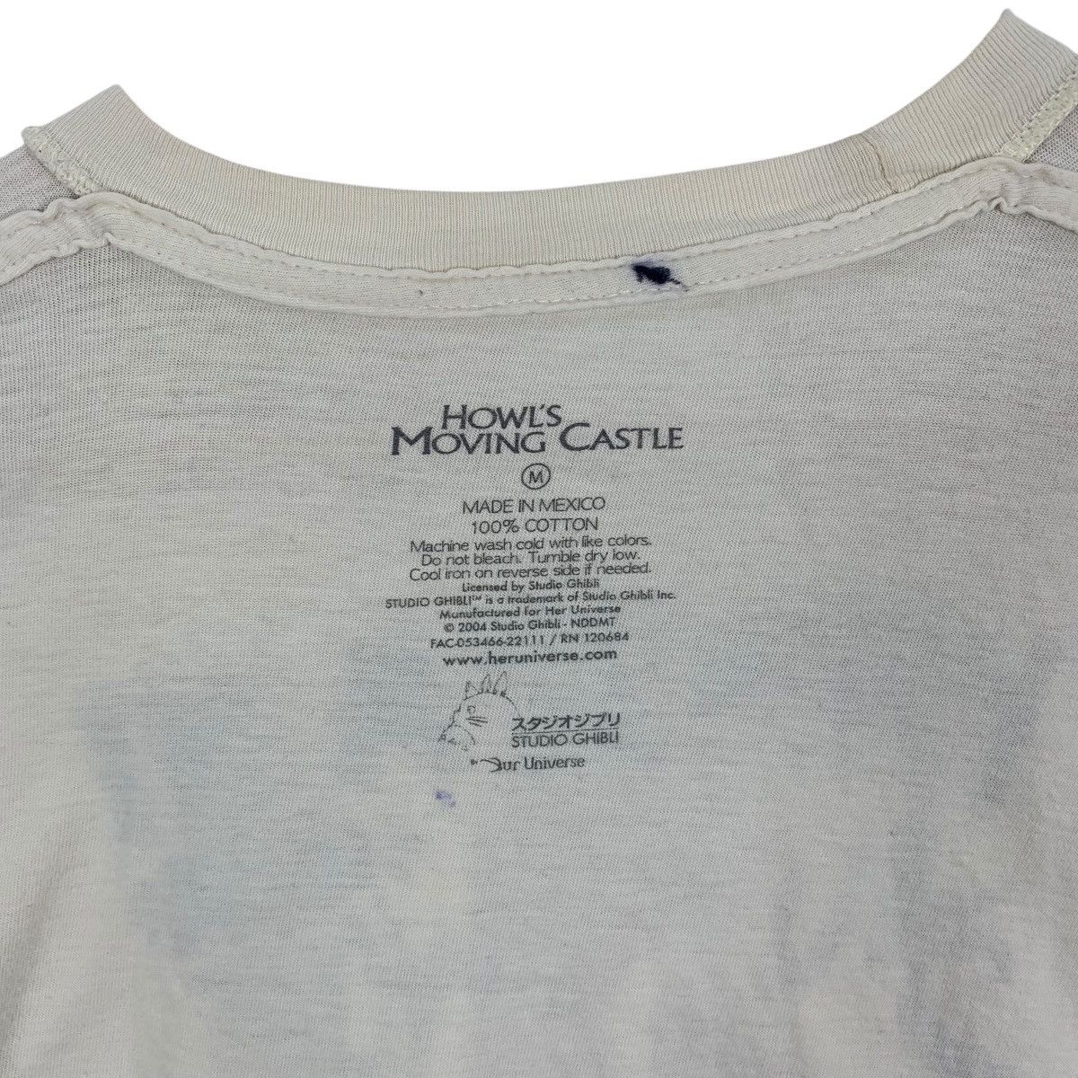 Vintage Vintage HOWL’S MOVING CASTLE Hayao Miyazaki Tee Shirt Top Size M / US 6-8 / IT 42-44 - 5 Thumbnail