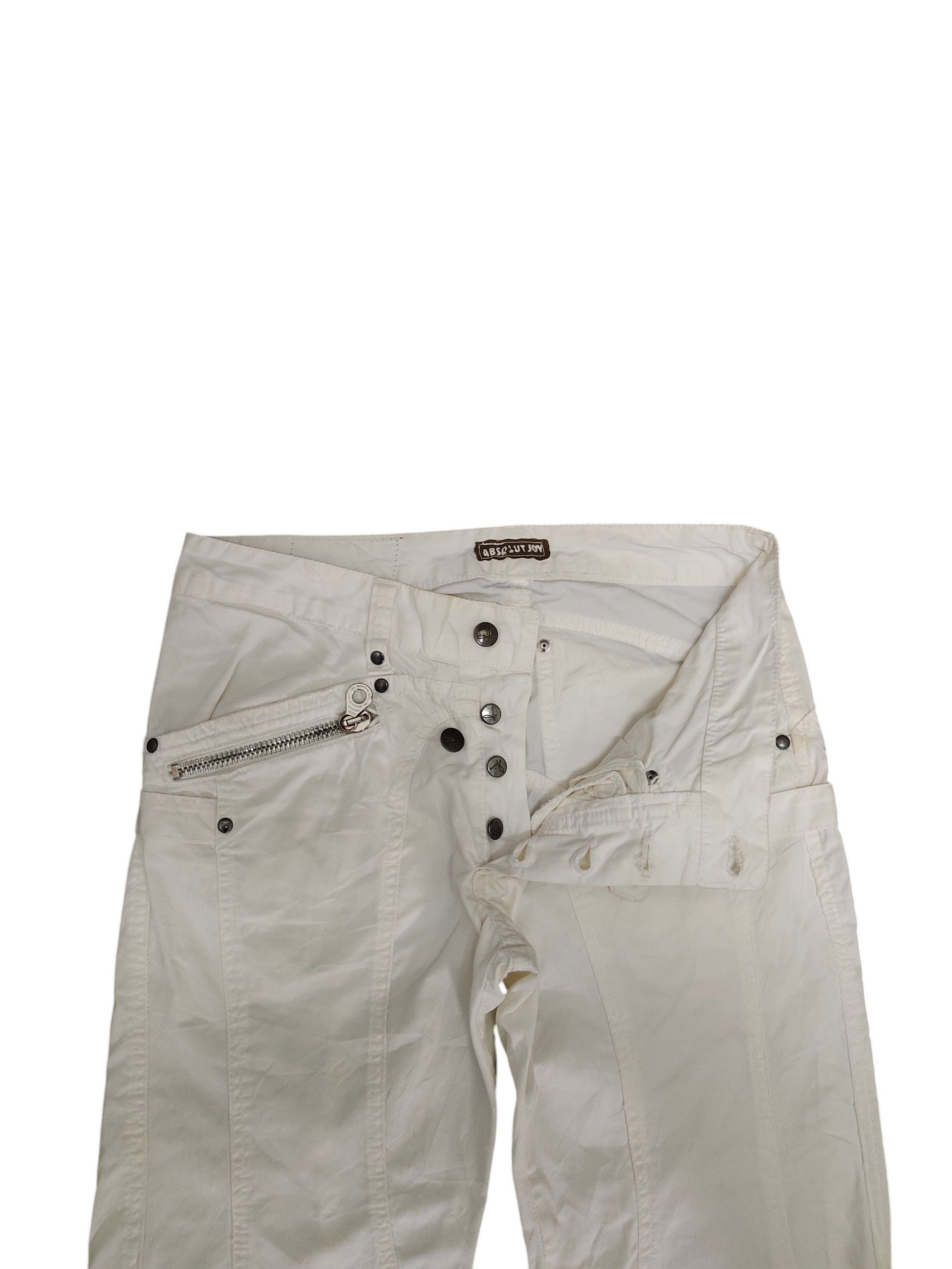 Absolut Joy Absolut Joy Einstein Asymmetric Cut White Zipper Pants Size US 30 / EU 46 - 7 Thumbnail