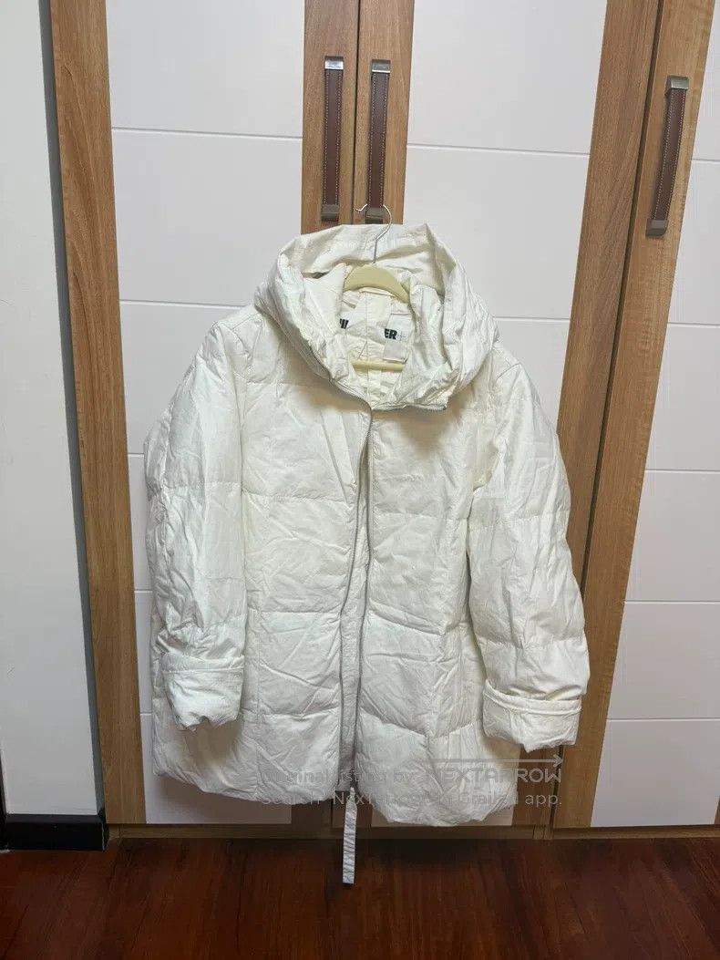 Jil Sander Jil Sander size 34 White down jacket with a hood Size S / US 4 / IT 40 - 1 Thumbnail