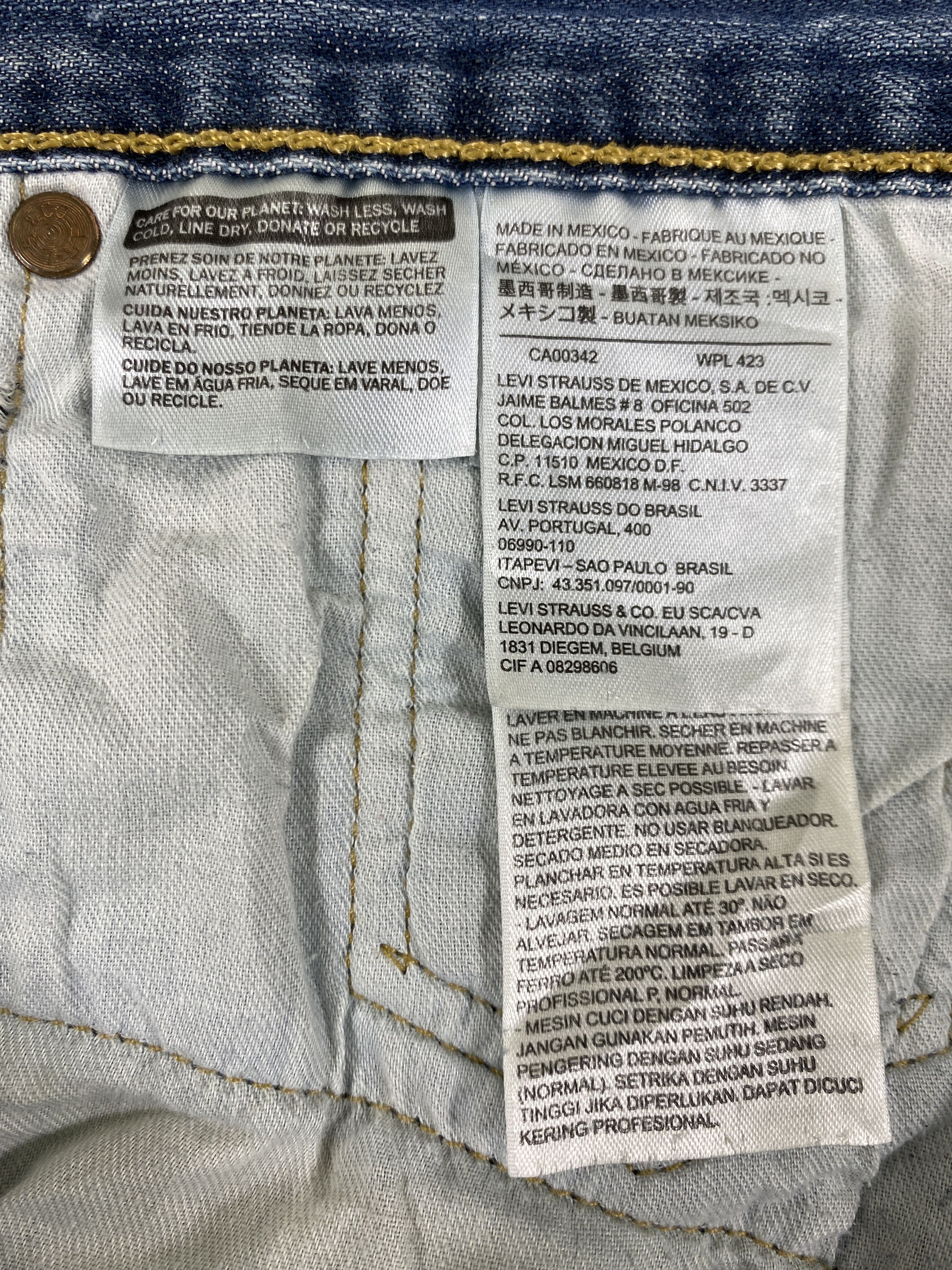Levi's Distressed Blue Vintage Levi's 39x31 Denim -JN1475 Size US 39 - 9 Thumbnail