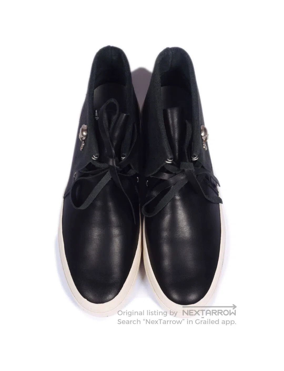 Visvim Black High-Top Sneakers with Skull Accent. Size US 11 / EU 44 - 2 Thumbnail