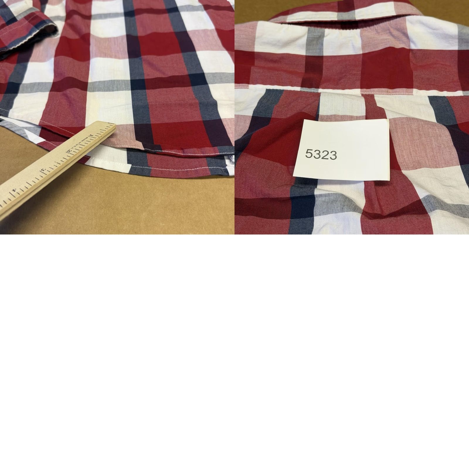 U.S. Polo Assn. U.S. Polo Assn Shirt Mens Large Red Plaid Button Down Stretch Casual Long Sleeve Size US L / EU 52-54 / 3 - 9 Thumbnail