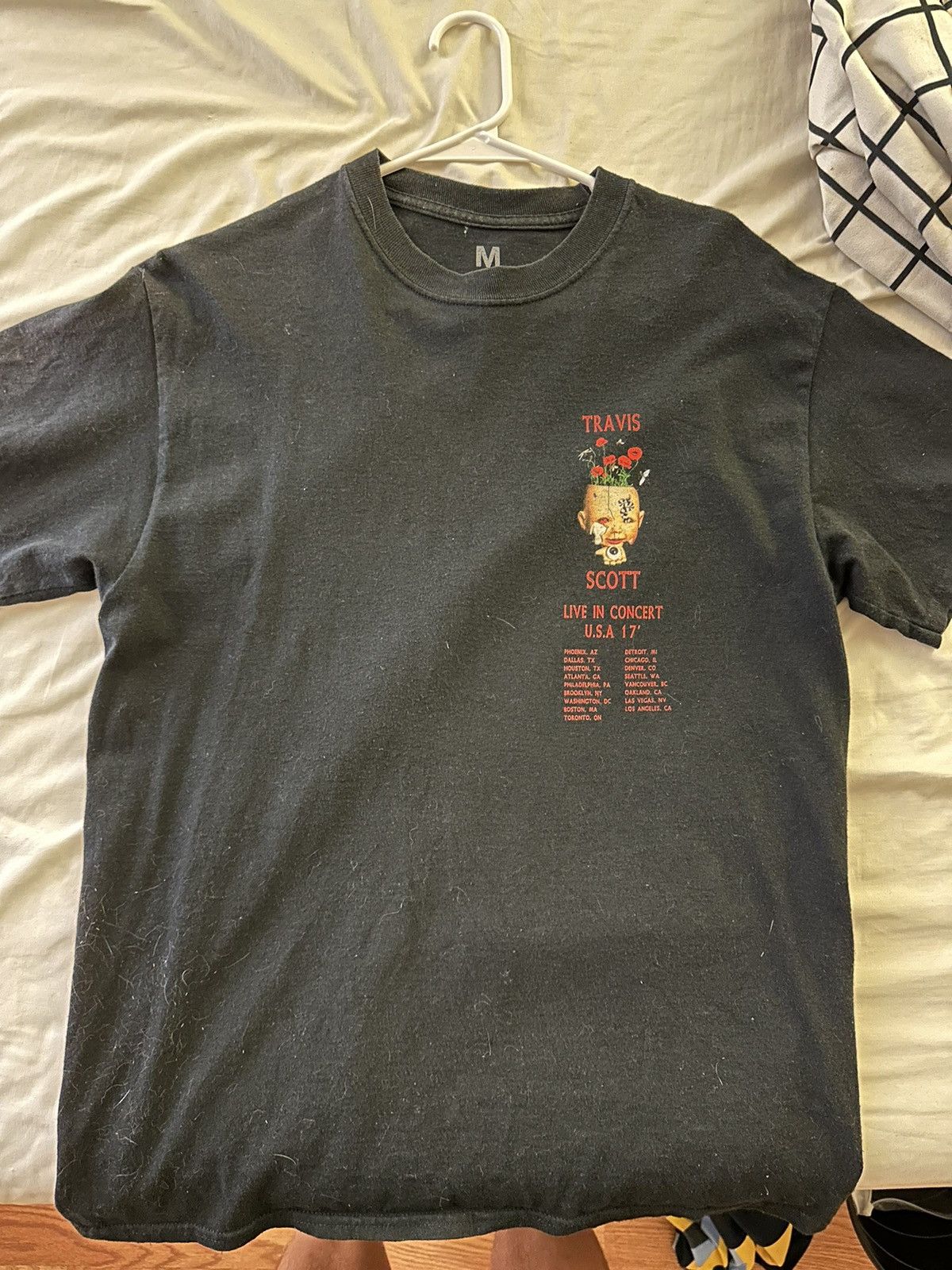 Band Tees Travis Scott 2017 Tour Tee Shirt Medium Size US M / EU 48-50 / 2 - 1 Thumbnail