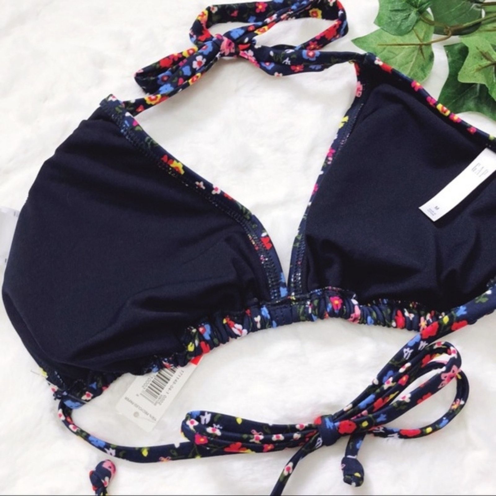 Gap GAP Floral Mix Triangle Bikini Top Size M / US 6-8 / IT 42-44 - 6 Thumbnail