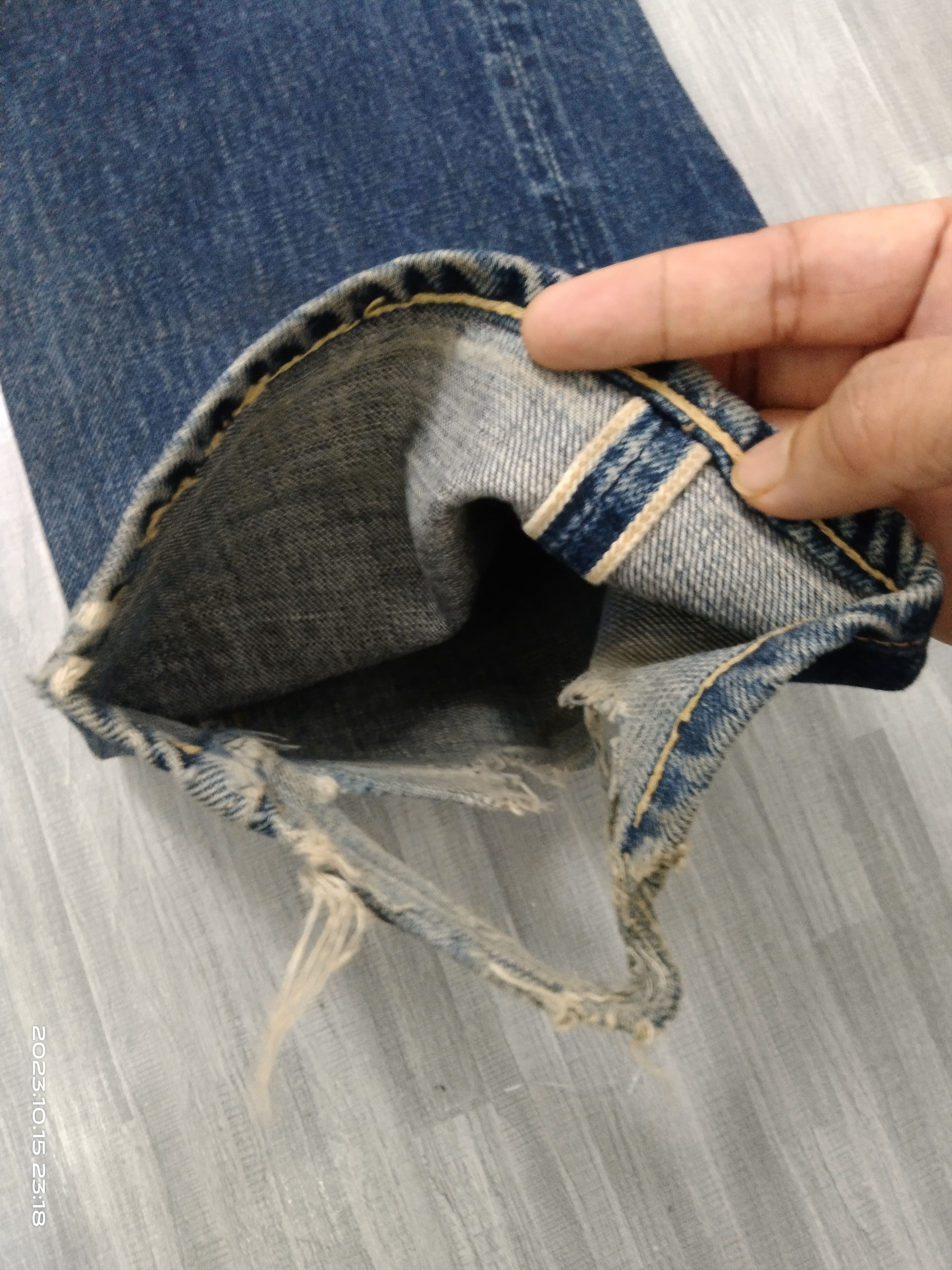 Denime × Vintage 🇯🇵DENIME SICK SELVEDGE DENIM PANTS Size US 29 - 8 Thumbnail