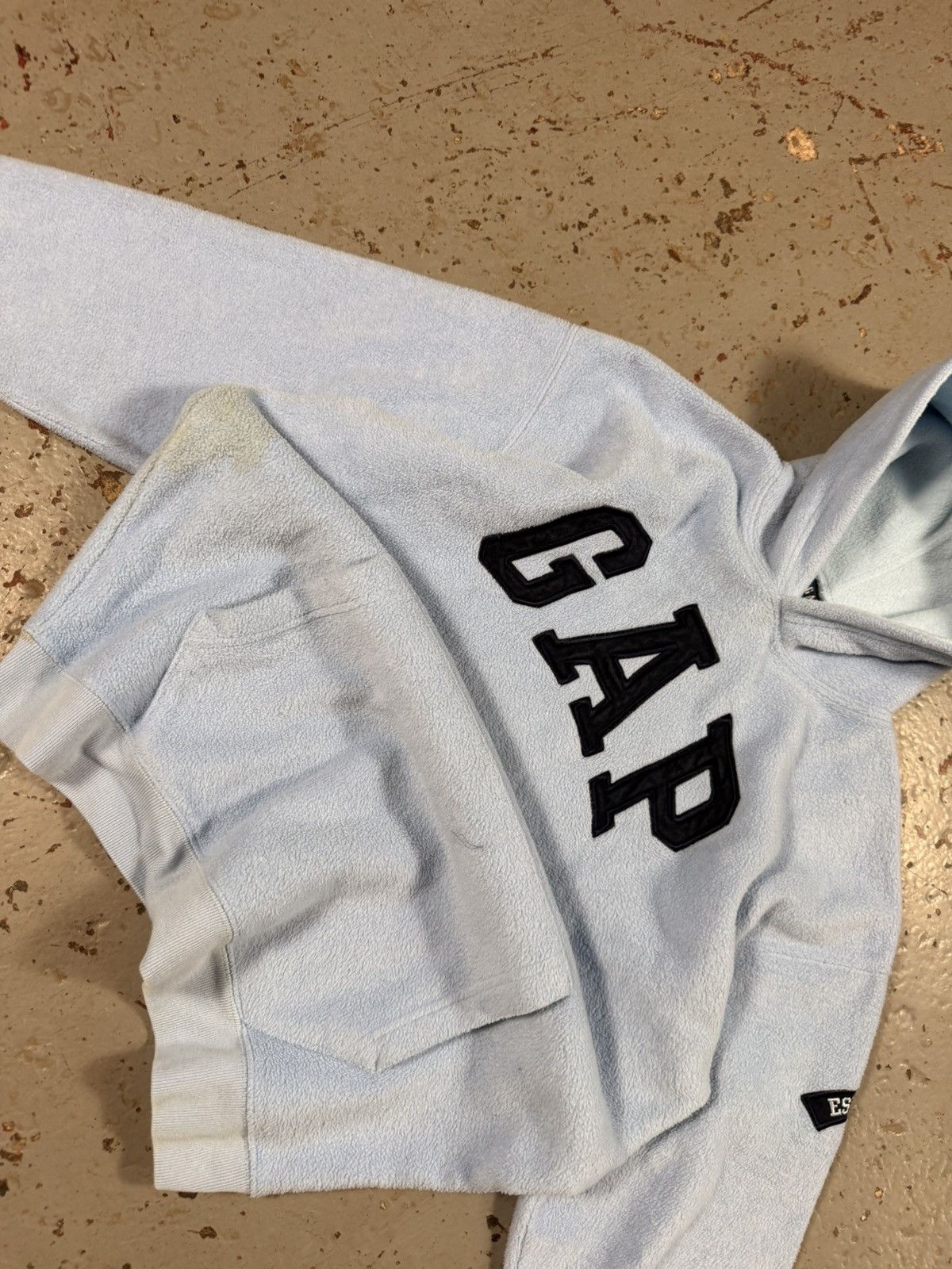Gap Vintage Baby Blue Gap Fleece Size US M / EU 48-50 / 2 - 3 Thumbnail