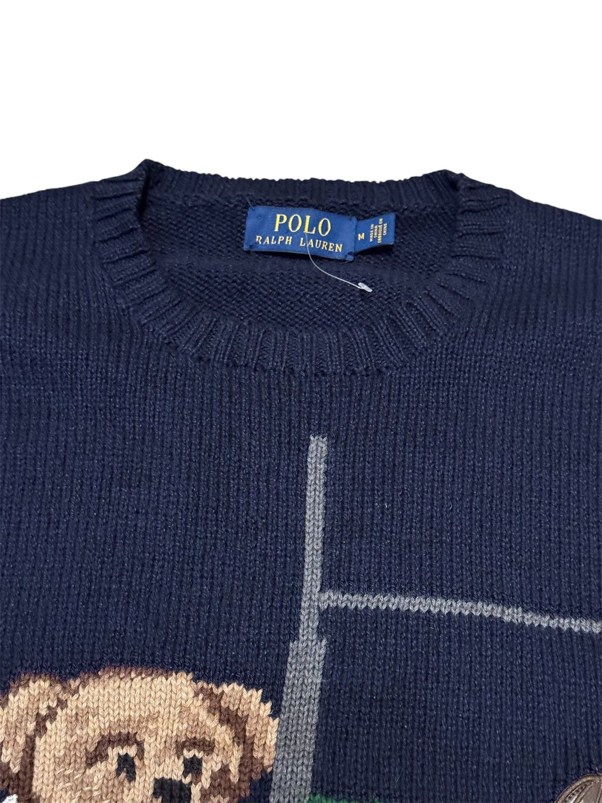 Polo Ralph Lauren 🔥Brand New🔥Embroidered Teddy Bear Sweater Size US M / EU 48-50 / 2 - 4 Thumbnail