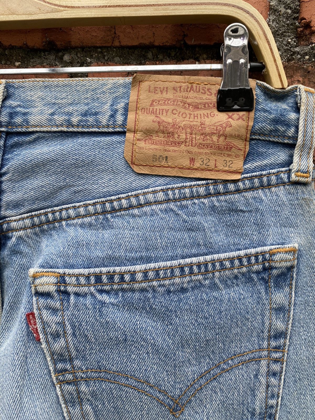 Levi's Vintage Clothing W32x31.5 Vintage levi's 501 made in USA faded Size US 32 / EU 48 - 6 Thumbnail