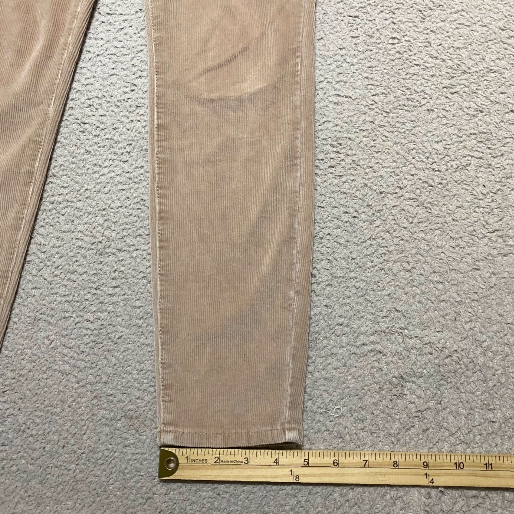 American Eagle Outfitters American Eagle Jeans Womens 0P Beige Corduroy Medium Wash High Rise Jegging Size 25" / US 0 / IT 36 - 5 Thumbnail