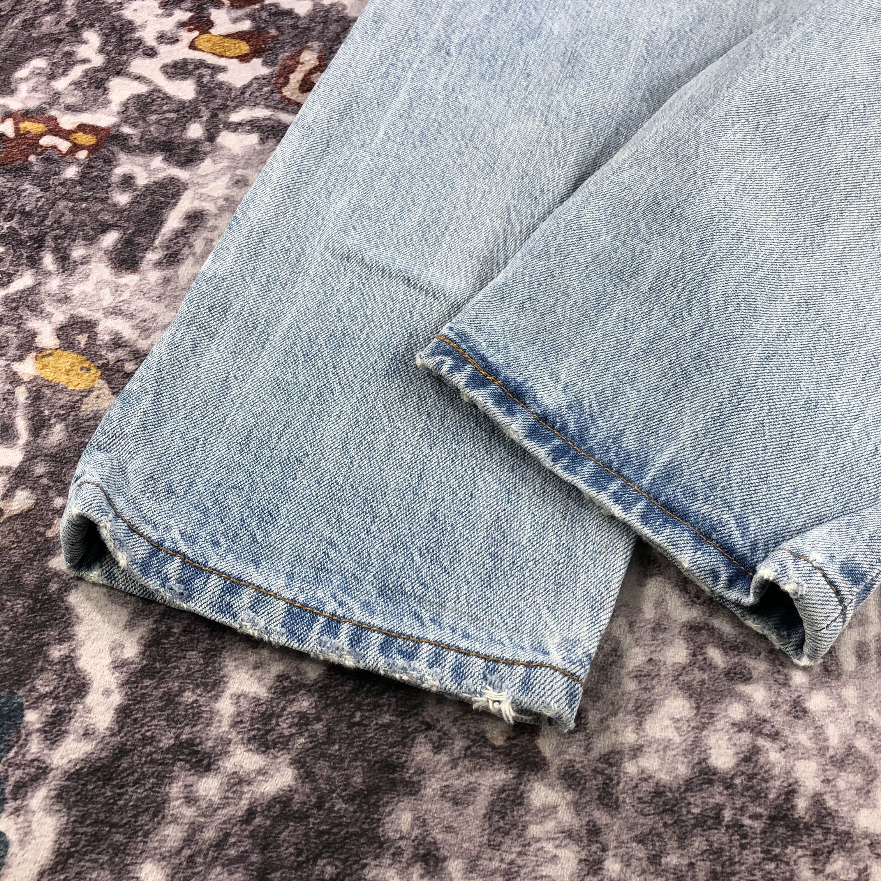 Levi's Vintage Light Wash Levis 501 Jeans-JM2278 Size US 34 / EU 50 - 4 Thumbnail