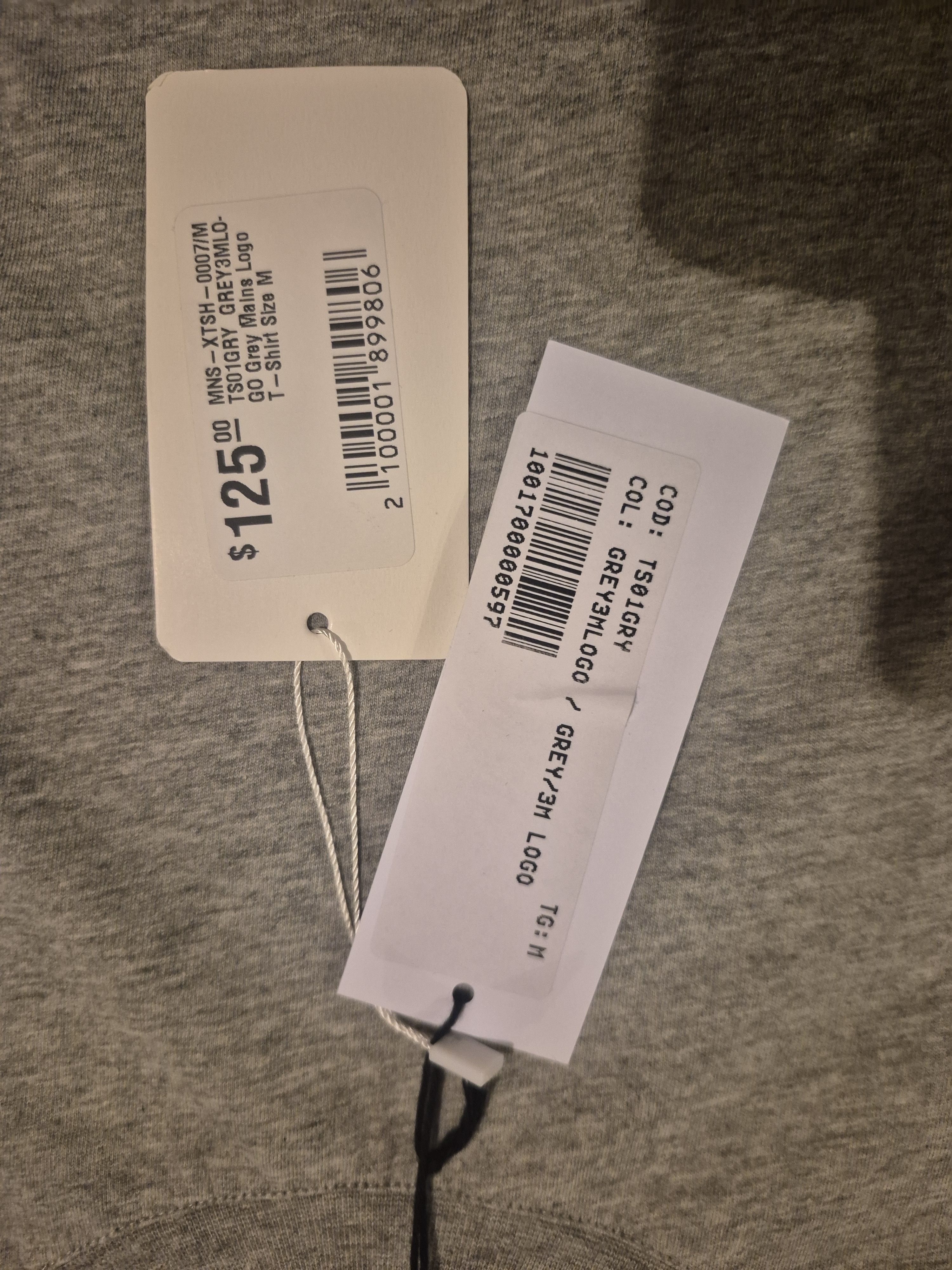 MAINS MAINS Grey SS Tee Shirt Size Medium M MSRP $125 Size US M / EU 48-50 / 2 - 4 Thumbnail