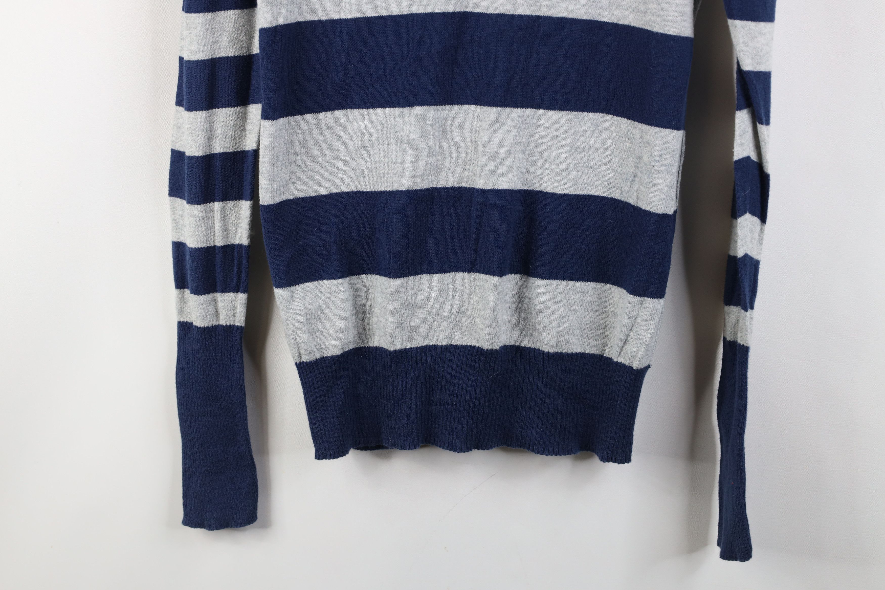 American Eagle Outfitters Vintage 90s Y2K American Eagle Striped Knit Cardigan Sweater Size S / US 4 / IT 40 - 13 Thumbnail