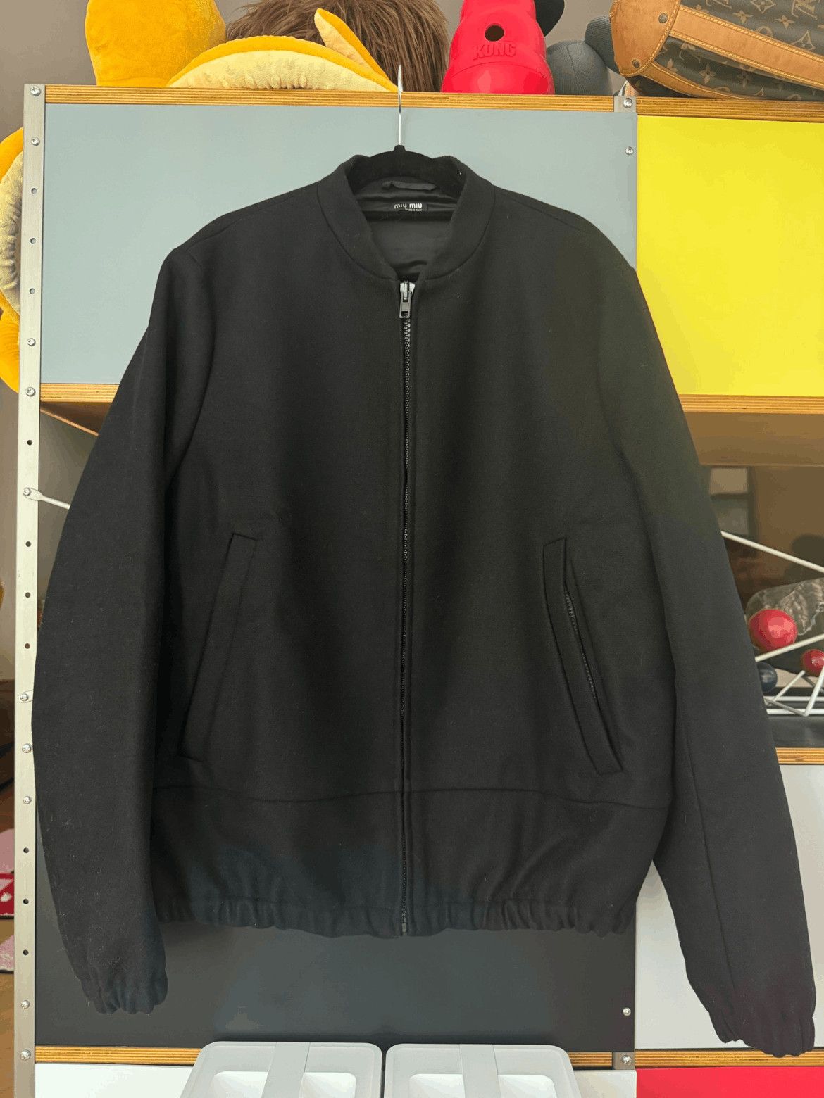 Sz 52 Miu Miu Archive 00S Wool Bomber Jacket