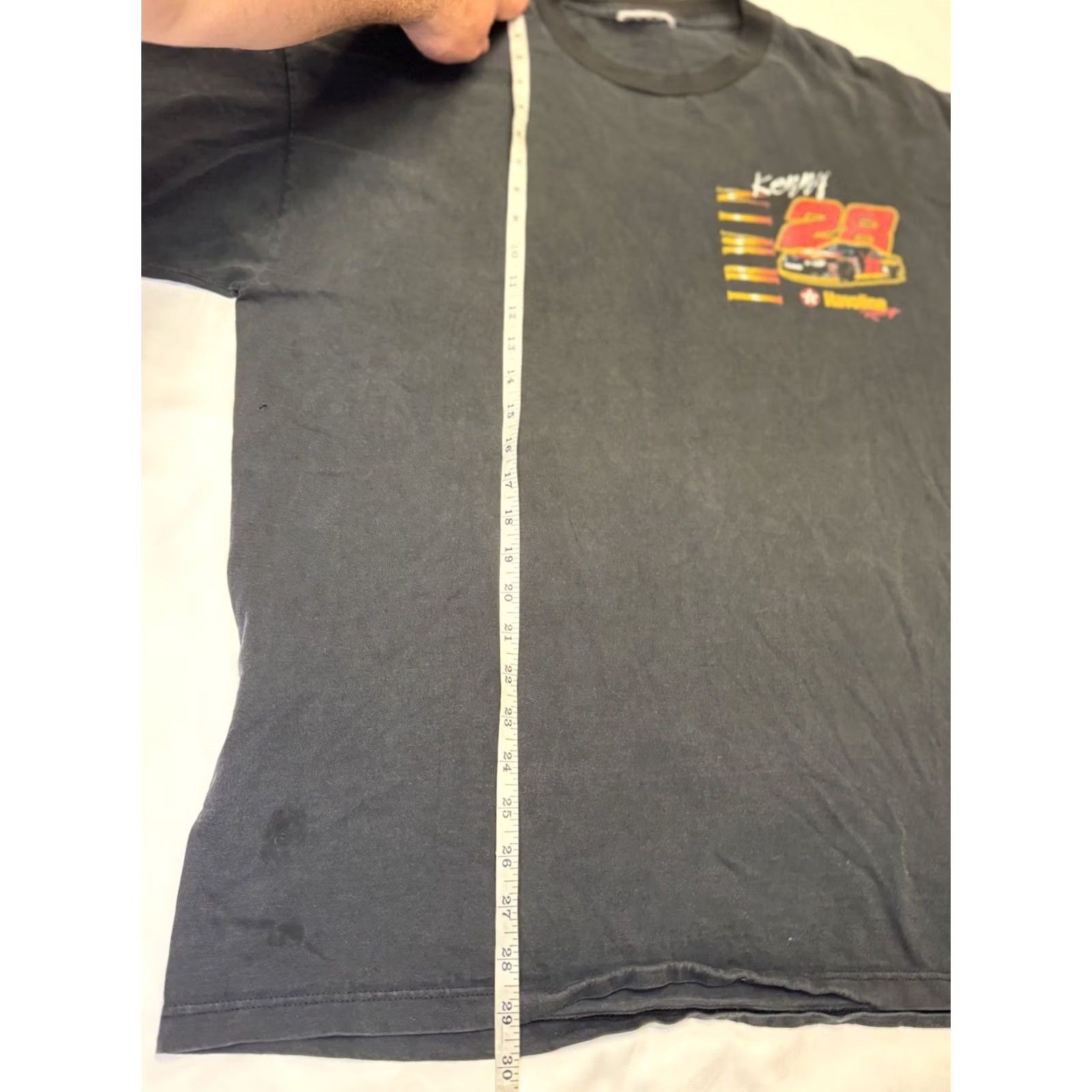 NASCAR VINTAGE Kenny Irwin #28 Shirt Nascar Havoline Racing Authentic Mens XL Black Cotton Logo 90s Sports Cars Shoes? Size US XL / EU 56 / 4 - 5 Thumbnail
