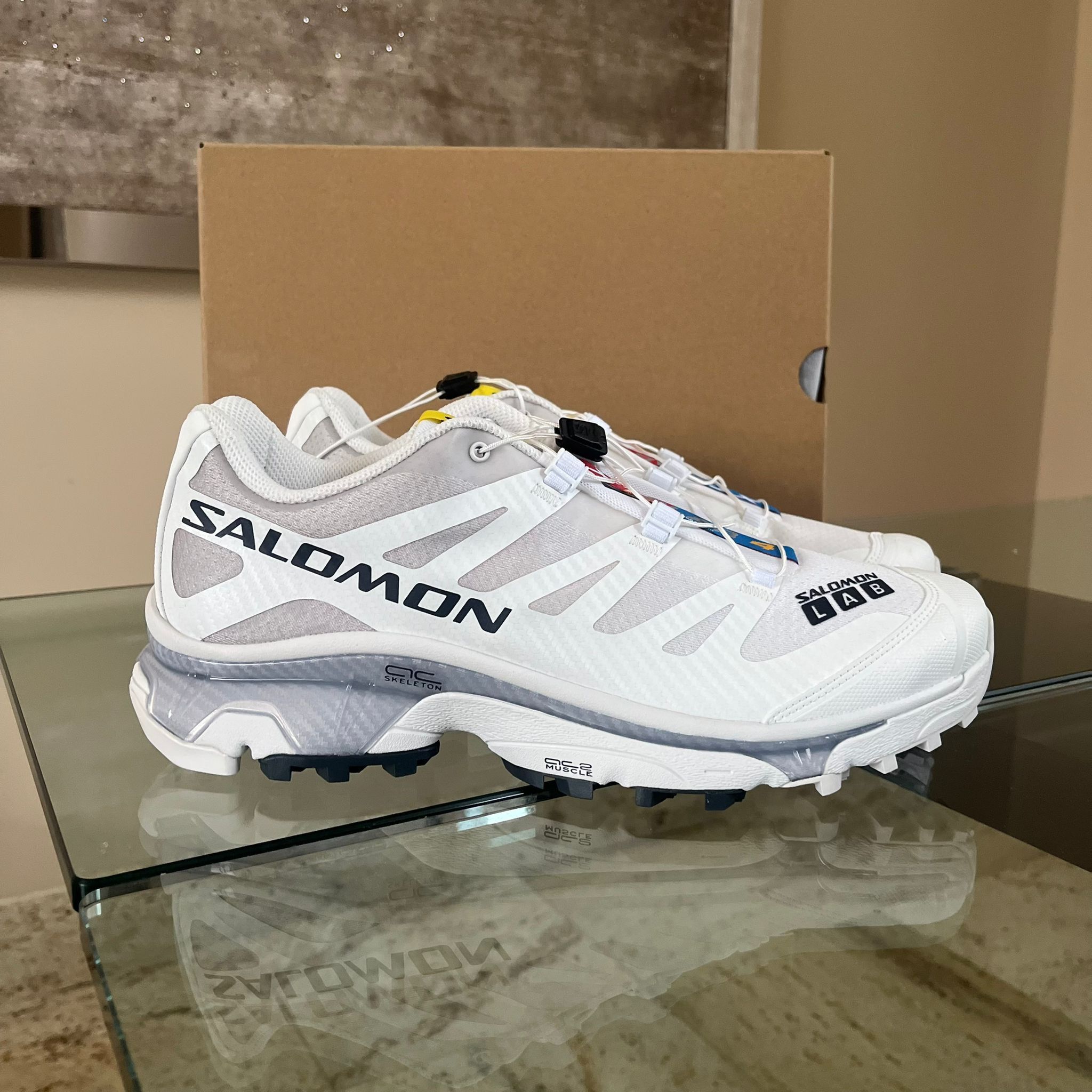 image of Salomon Xt-4 OG Sneakers In White, Men's (Size 11)