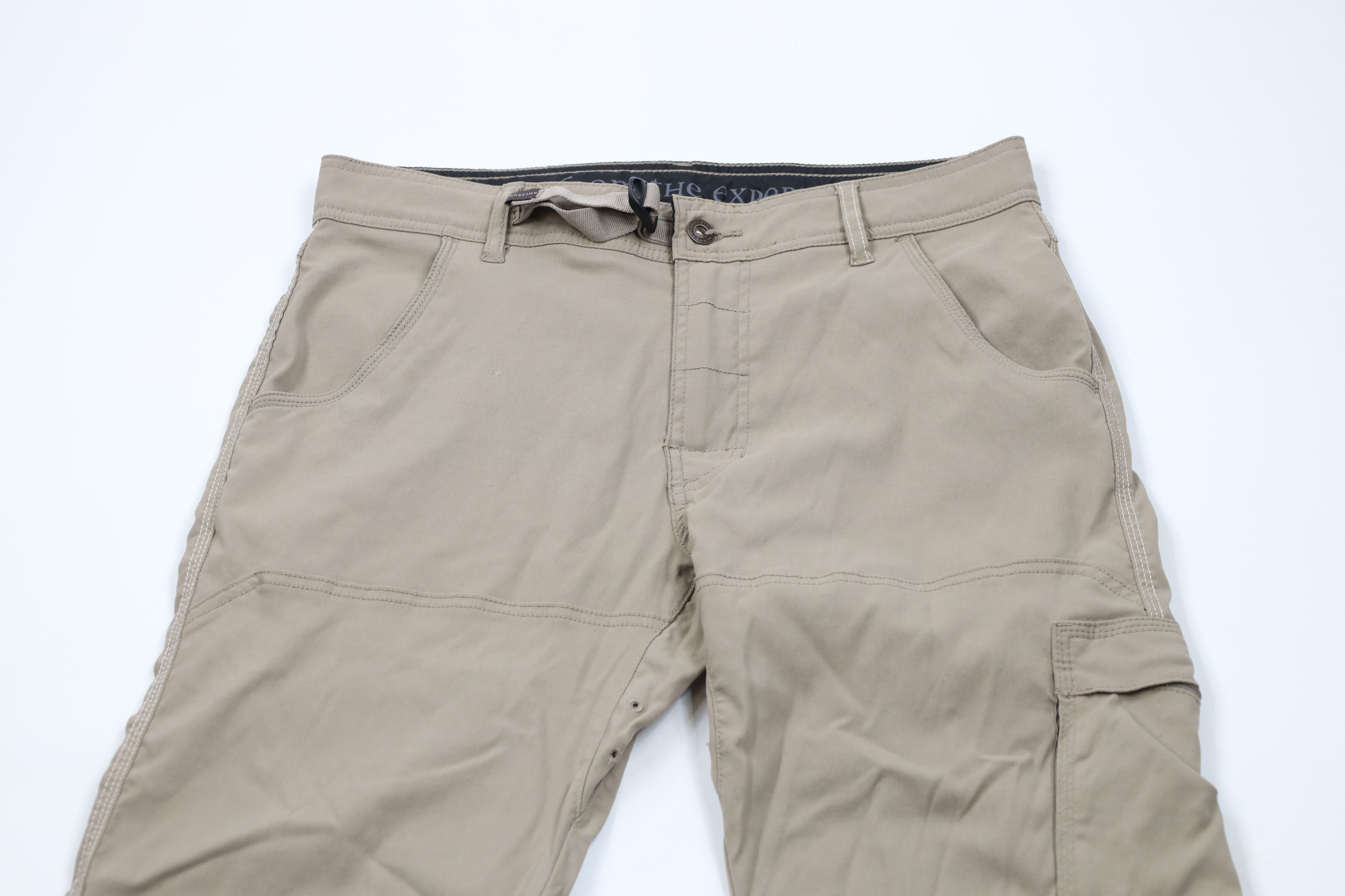 Prana × Vintage prAna Breathe Belted Stretch Zion 2 Hiking Pants Beige Size US 32 / EU 48 - 2 Thumbnail