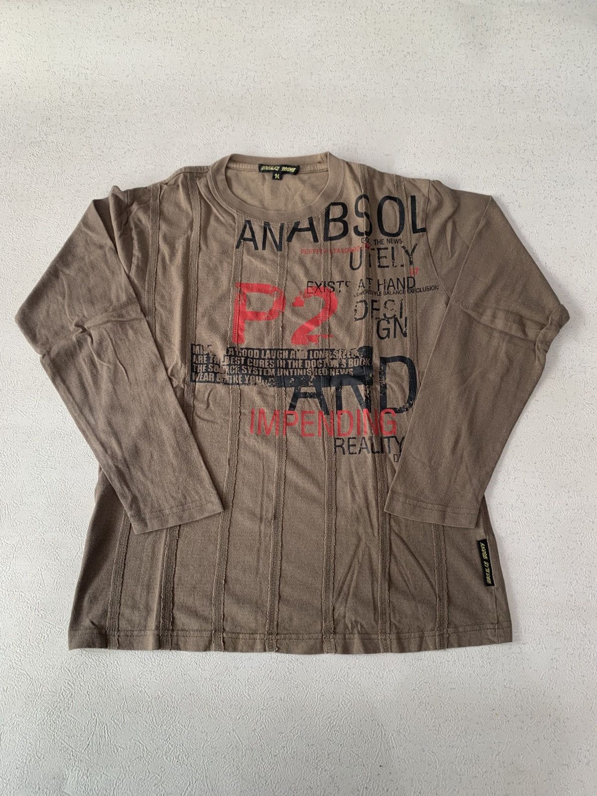 Japanese Brand 2000s japanese archive anabsol grunge longsleeve tee Size US M / EU 48-50 / 2 - 1 Thumbnail