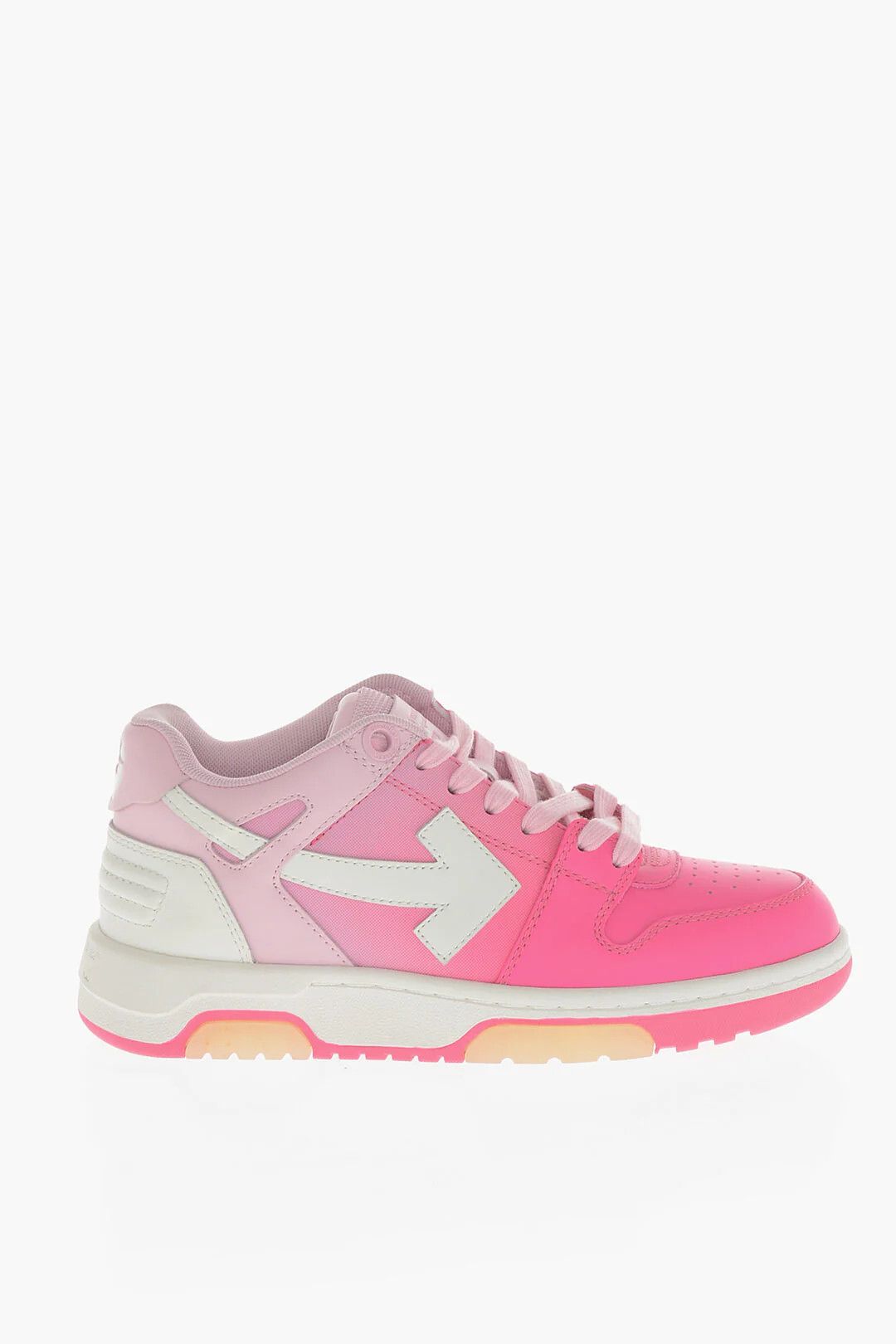 Off-White og1mm0426 Ombre Leather Low-Top Sneakers in White & Pink Size US 5 / IT 35 - 1 Thumbnail